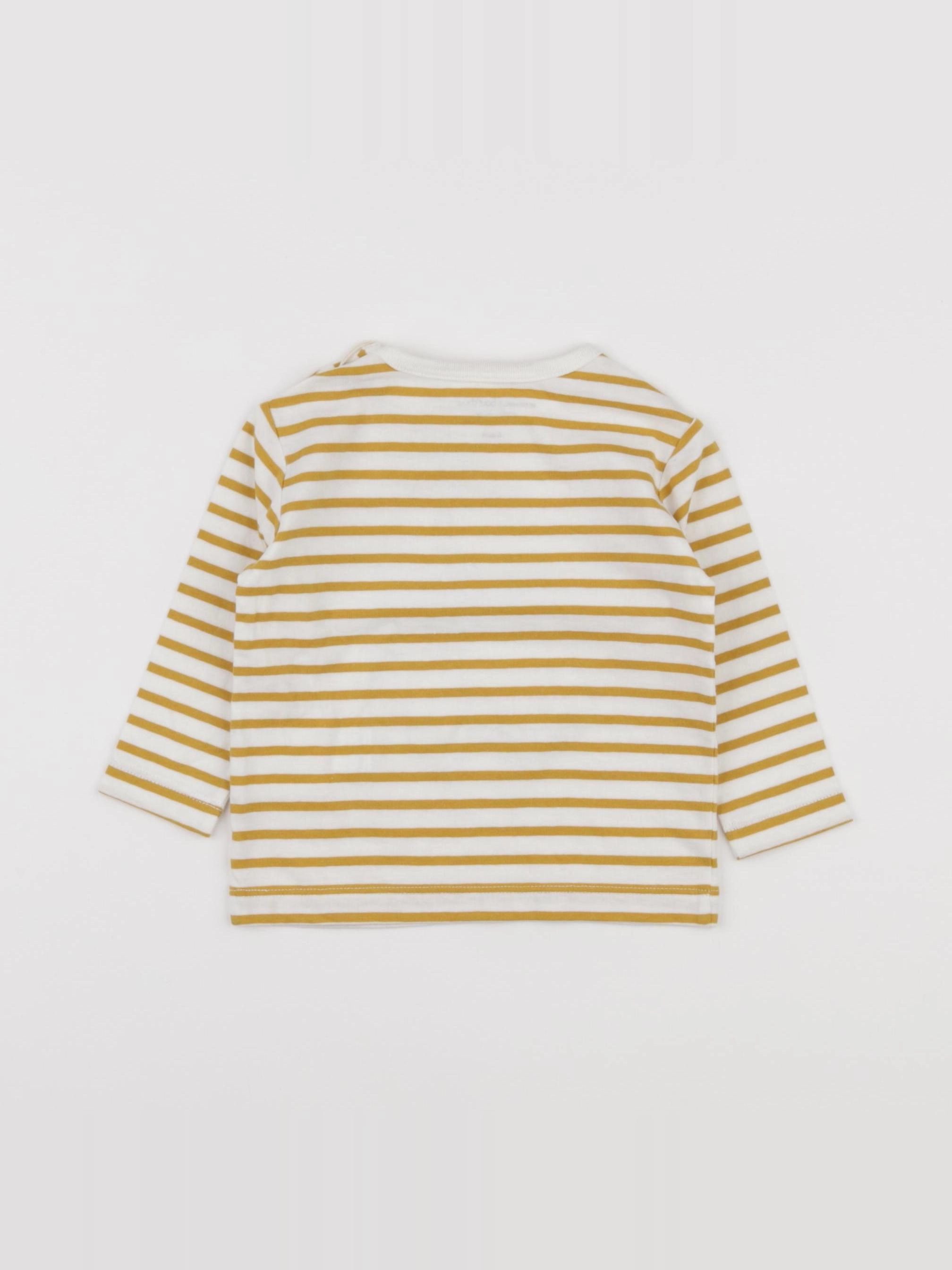 Boutchou - tee-shirt jaune - 6 mois