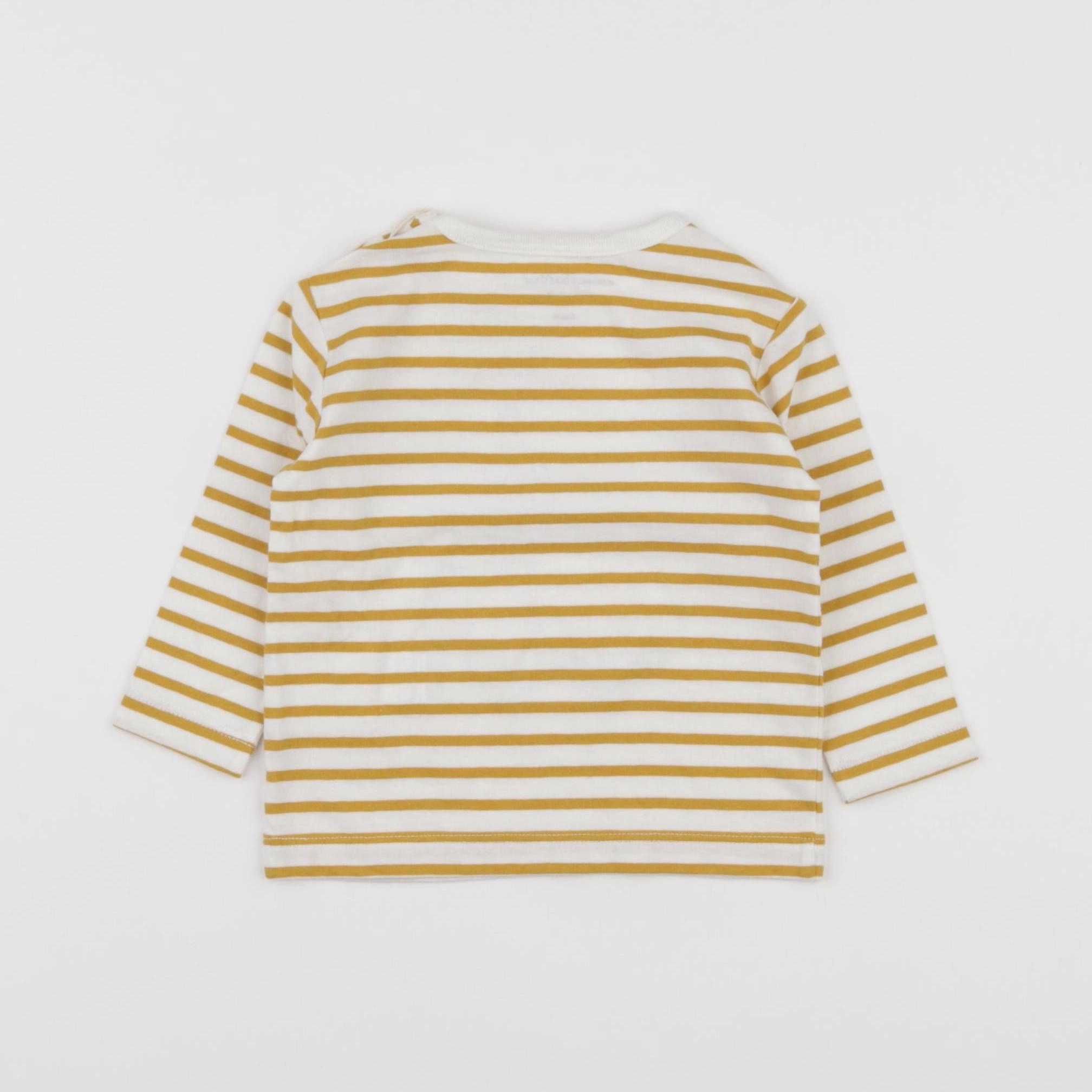 Boutchou - tee-shirt jaune - 6 mois