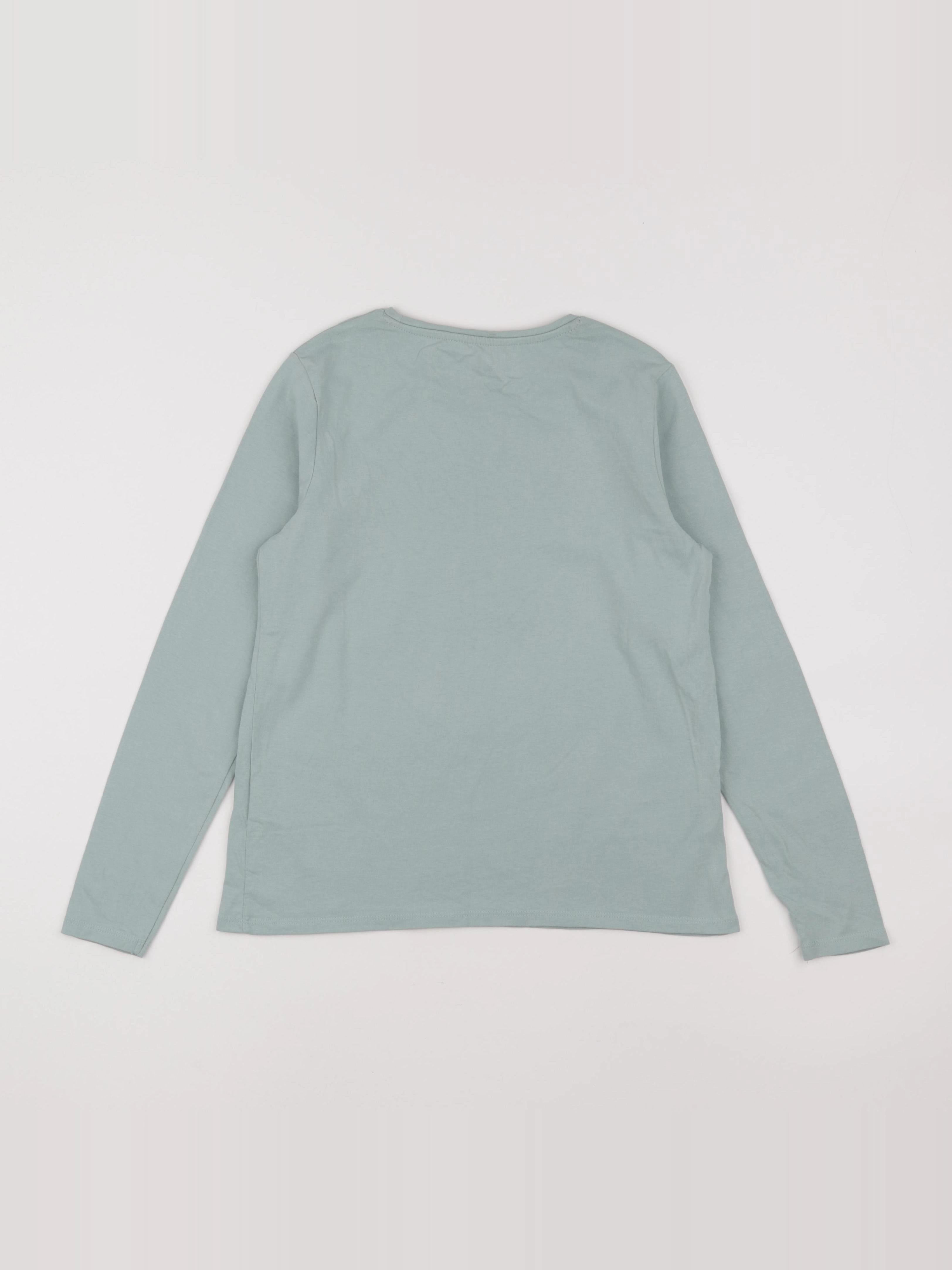 Vertbaudet - tee-shirt vert, or - 12 ans