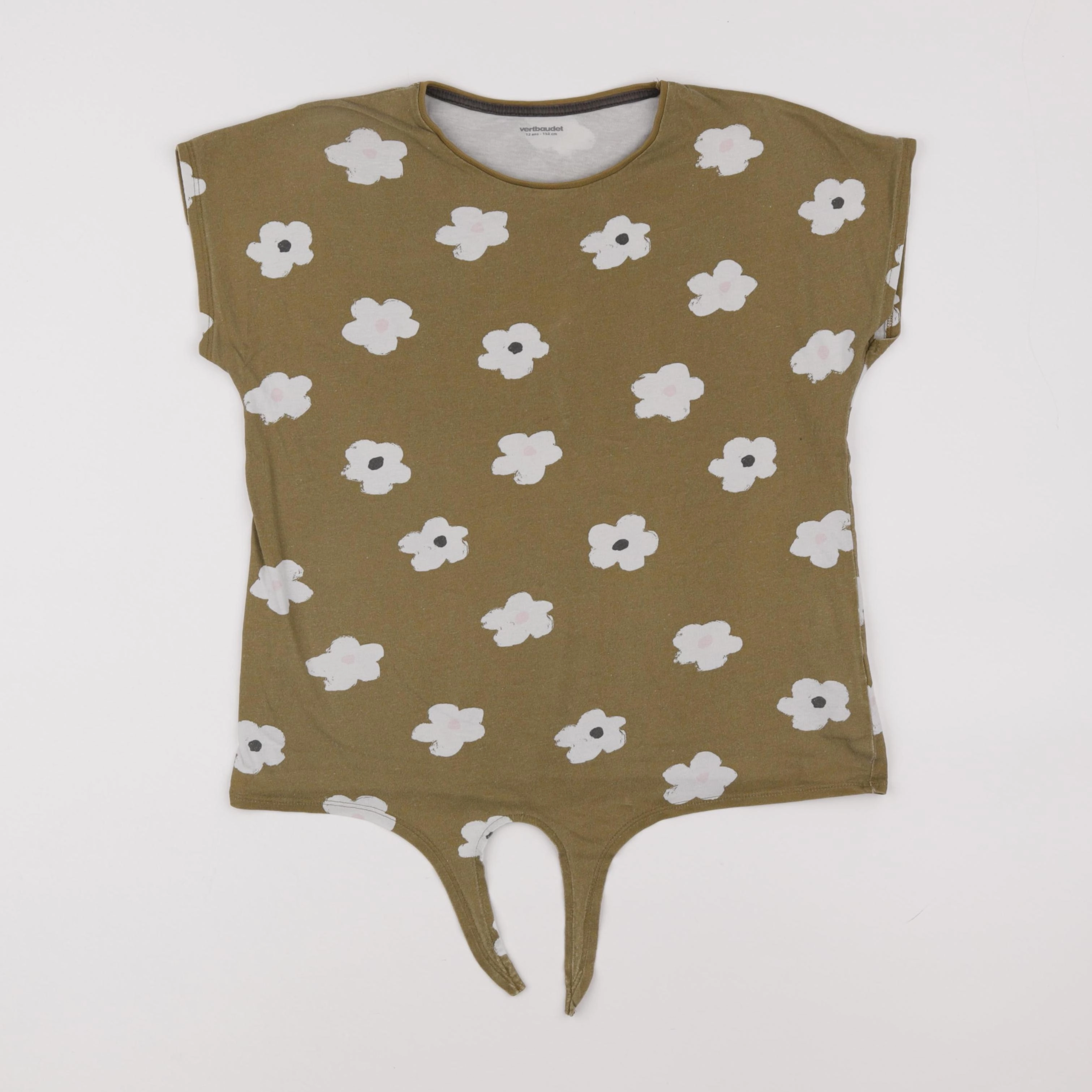 Vertbaudet - tee-shirt vert - 12 ans