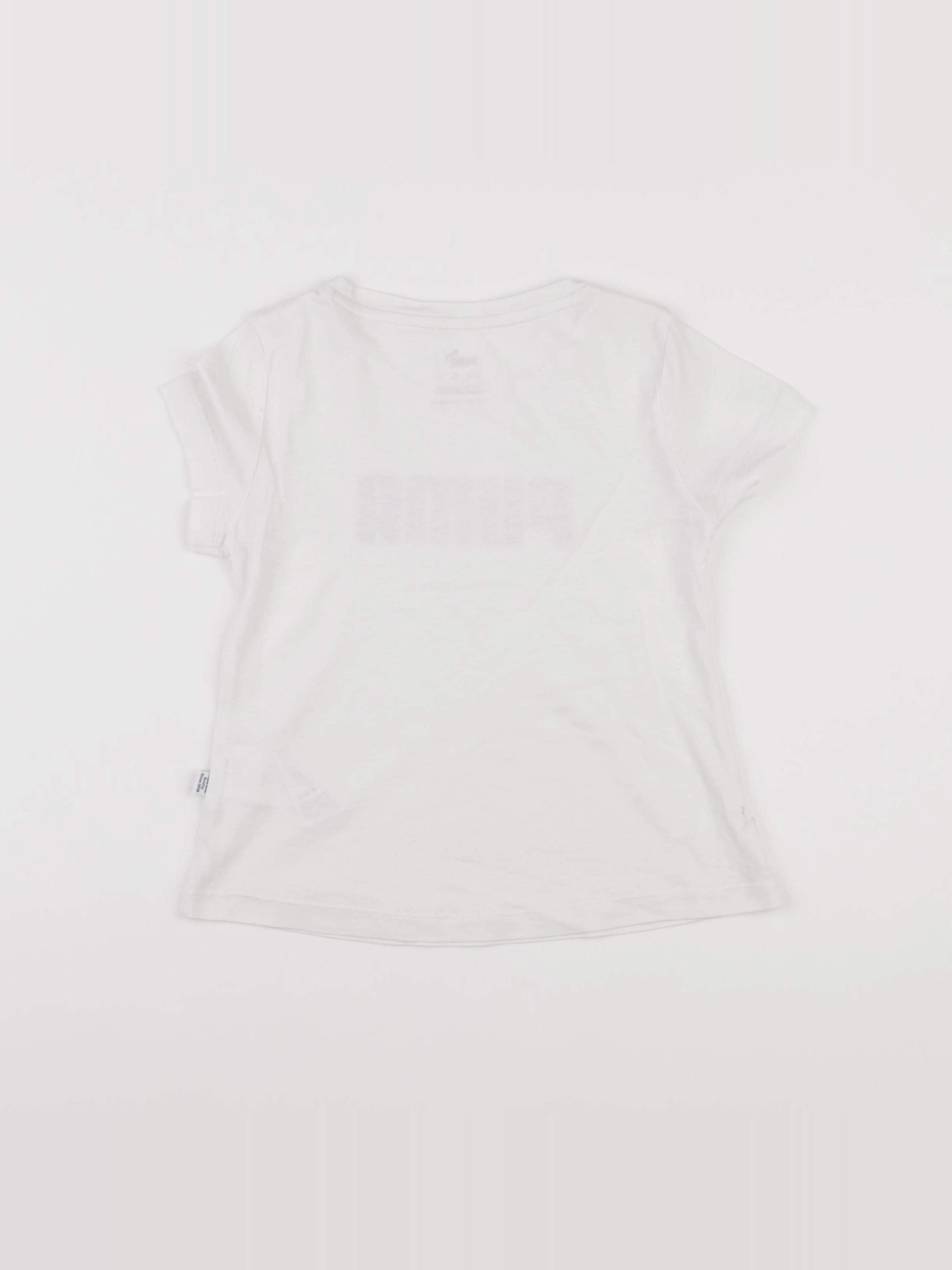 Puma - tee-shirt blanc - 4/5 ans