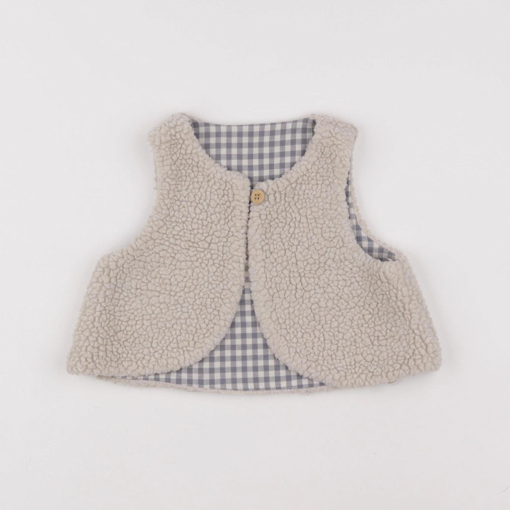Frangin Frangine - gilet marron - 2 ans