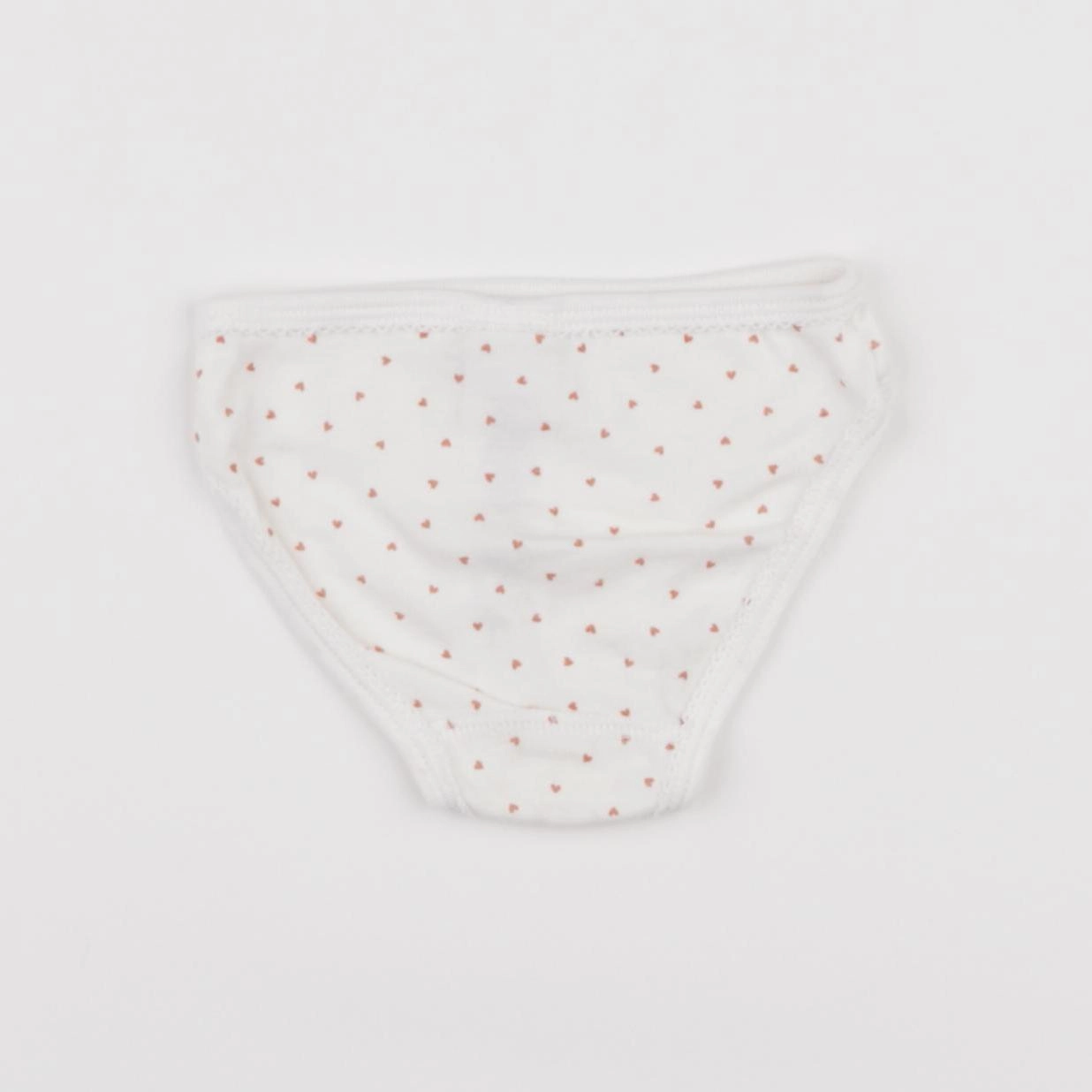 Petit Bateau - culotte blanc, rouge - 3 ans