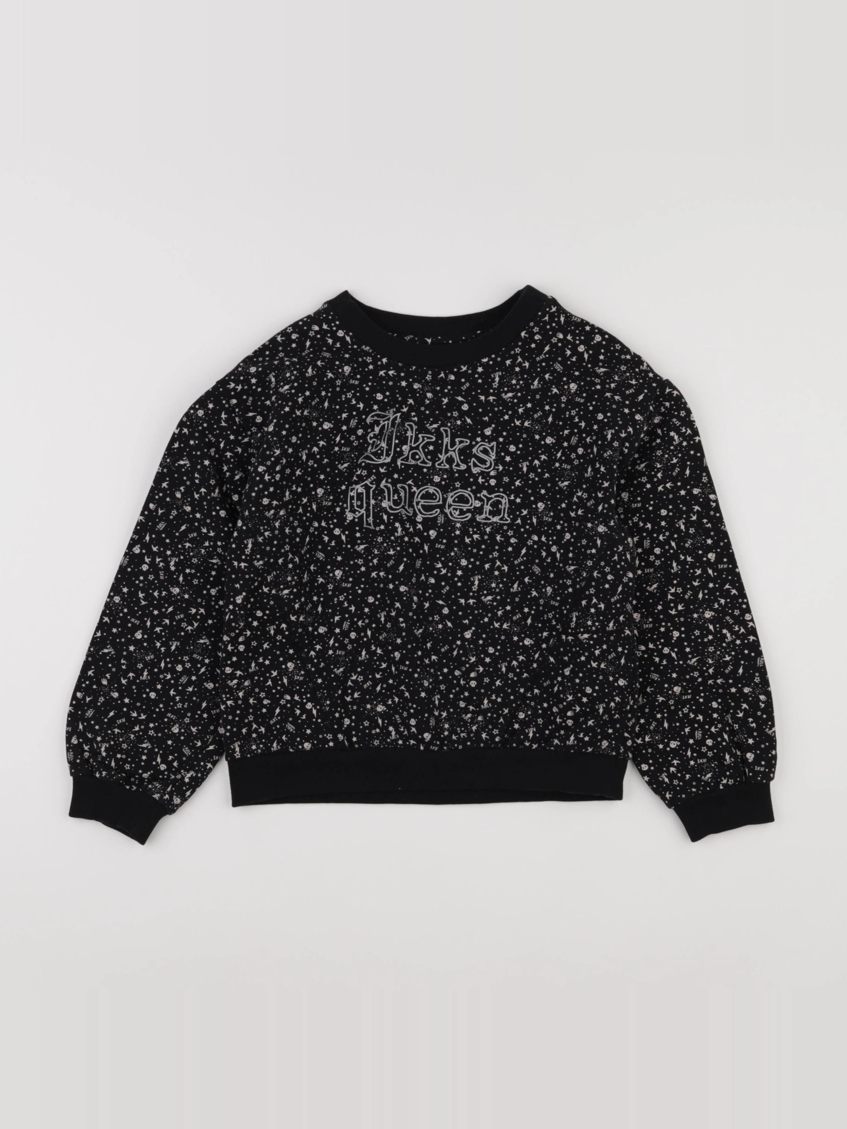 IKKS - sweat noir - 8 ans