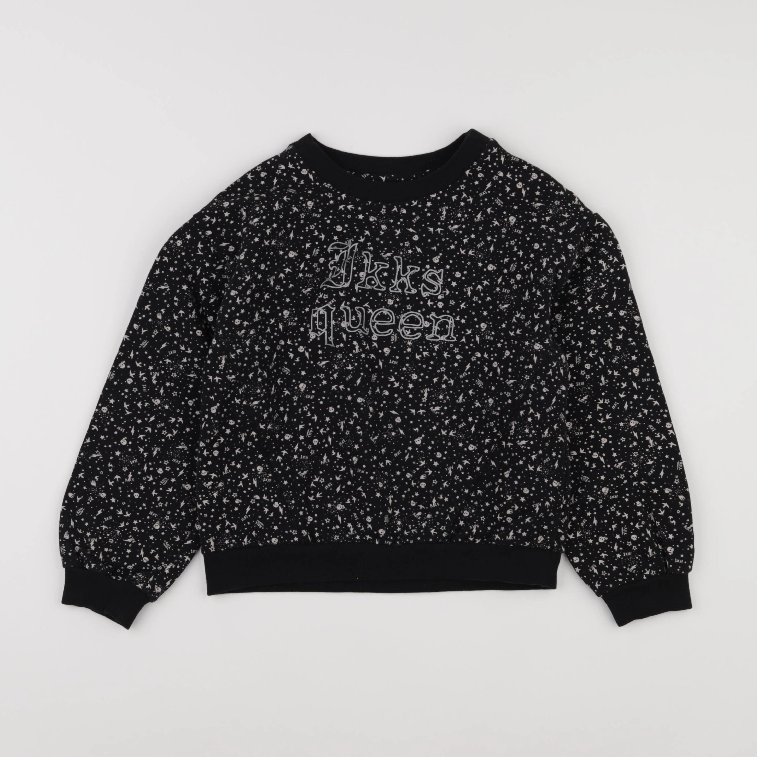 IKKS - sweat noir - 8 ans