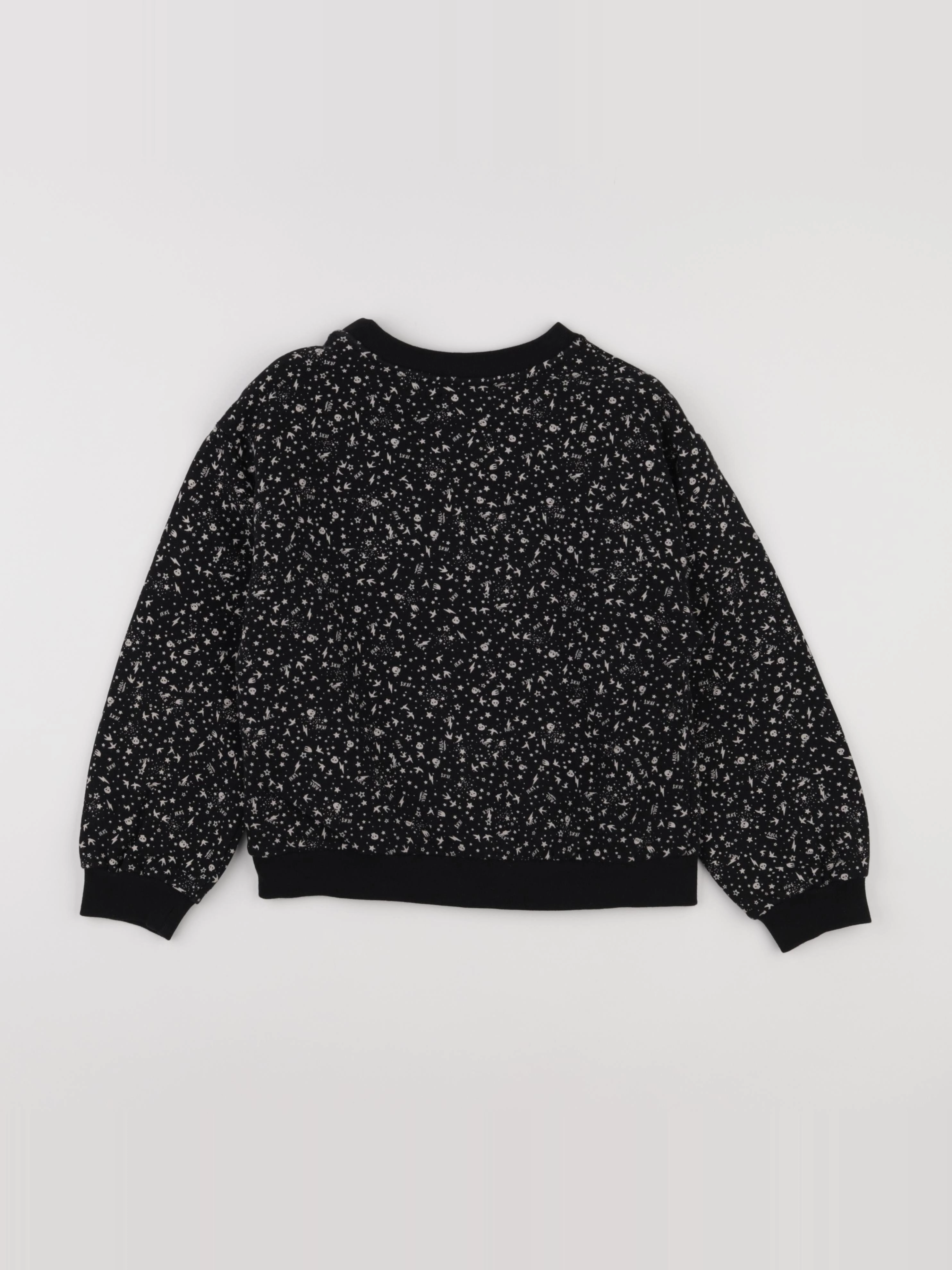 IKKS - sweat noir - 8 ans