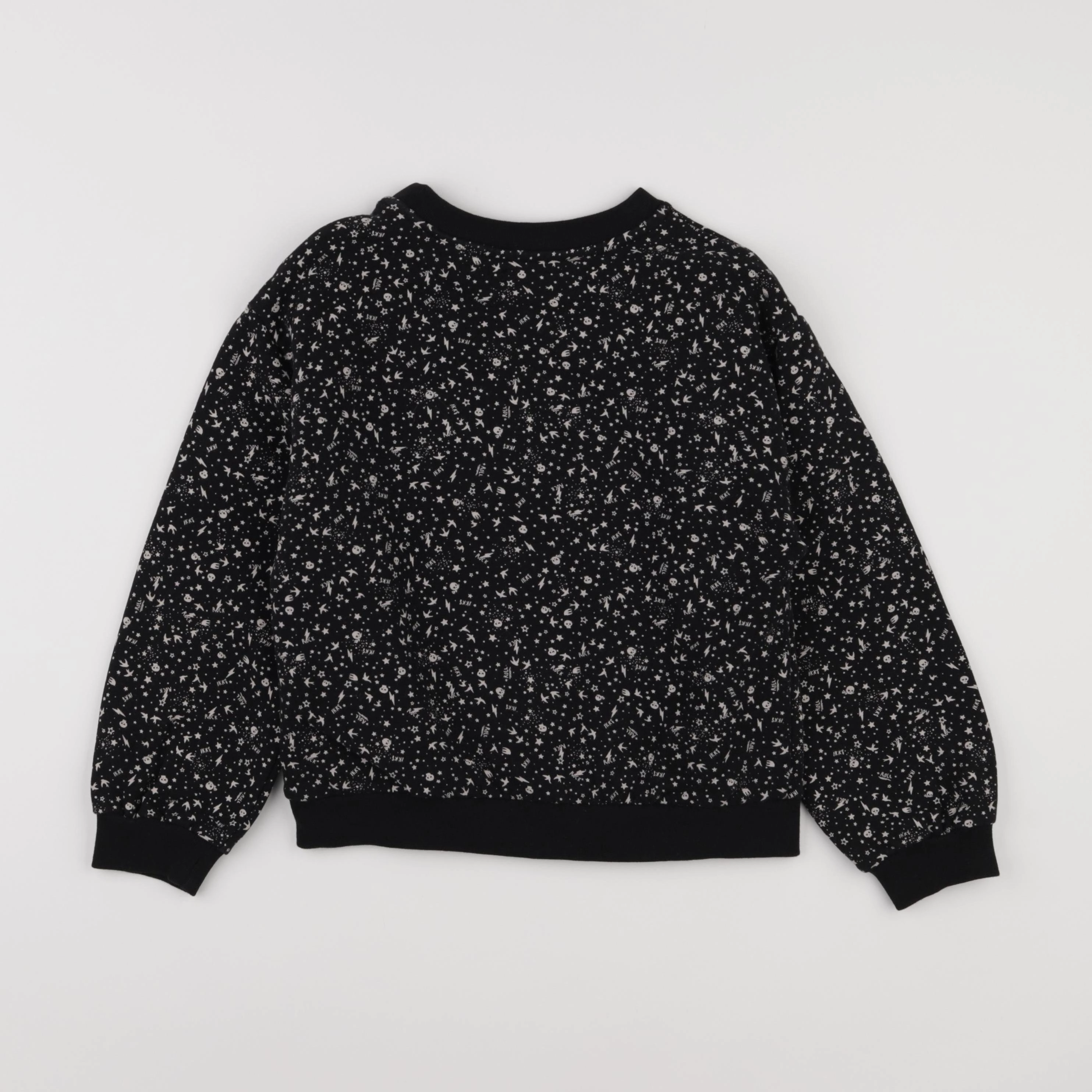 IKKS - sweat noir - 8 ans