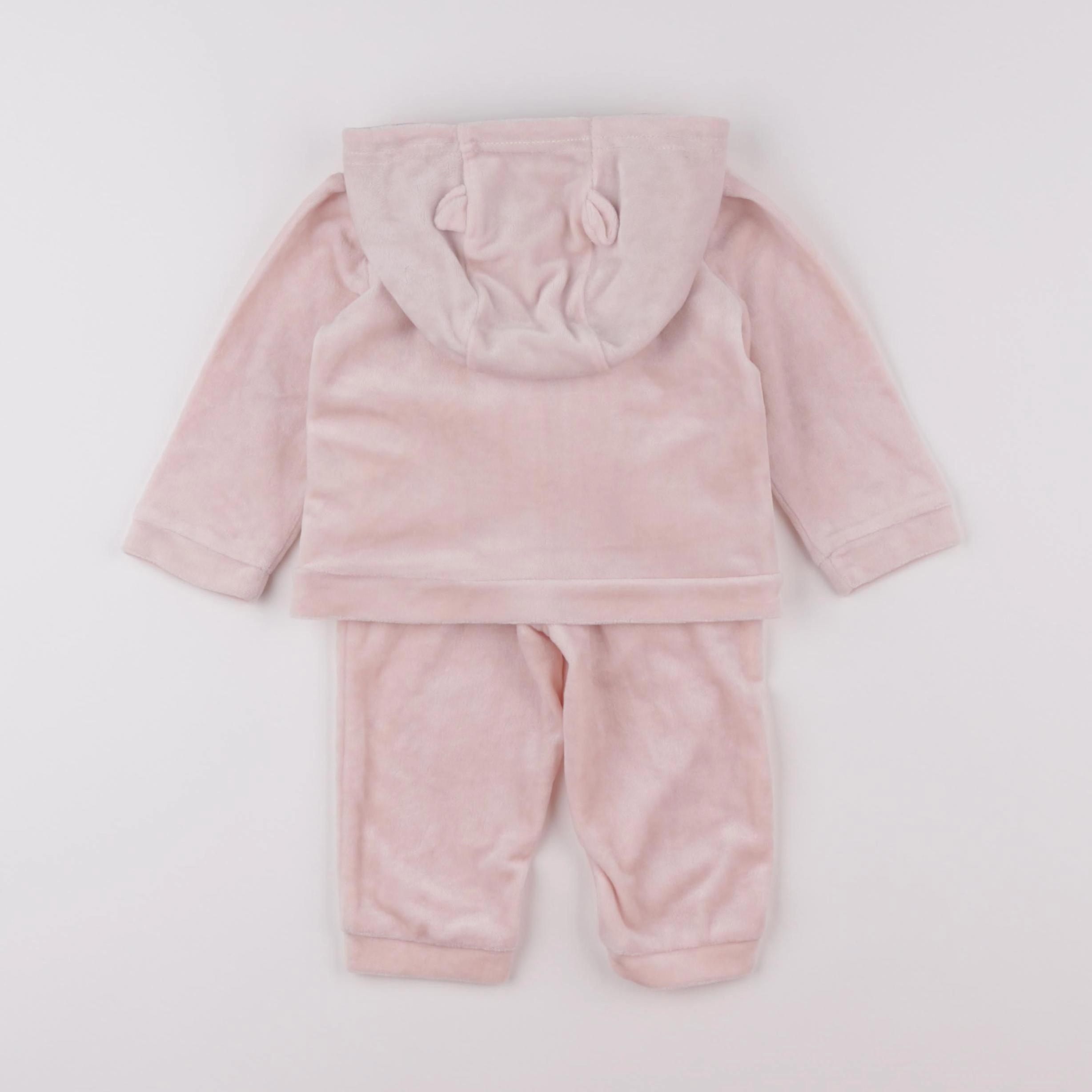 Vertbaudet - ensemble rose - 12 mois