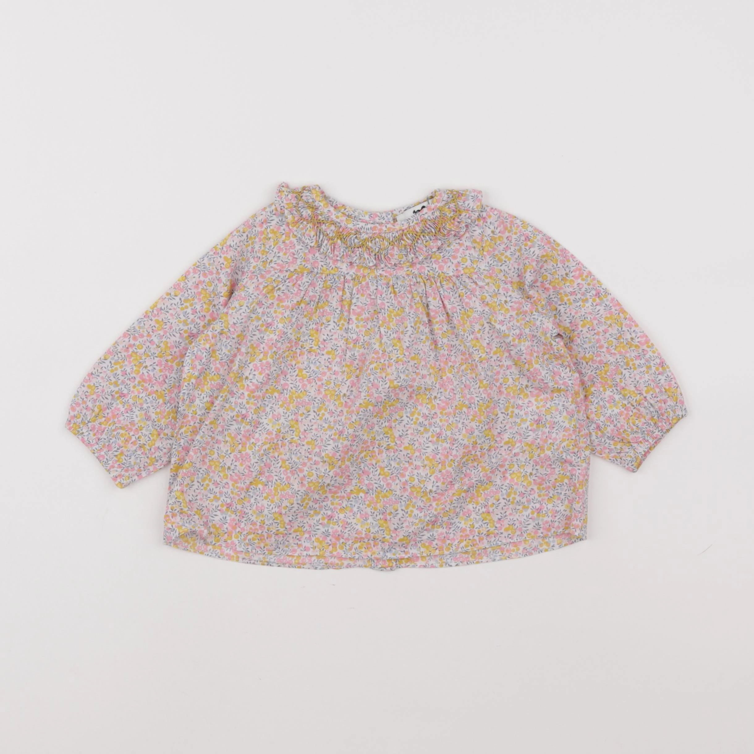 Cyrillus - blouse rose - 9 mois