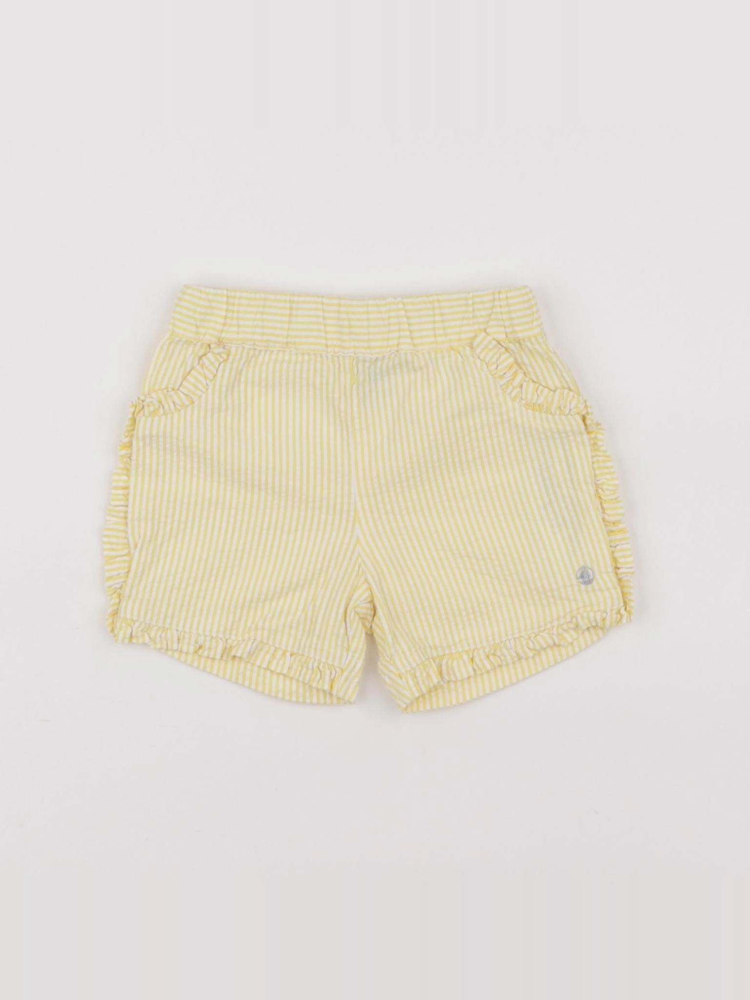Petit Bateau - short jaune - 6 mois