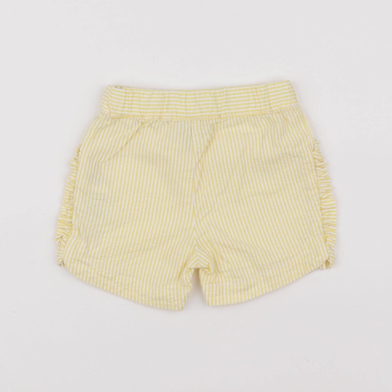 Petit Bateau - short jaune - 6 mois