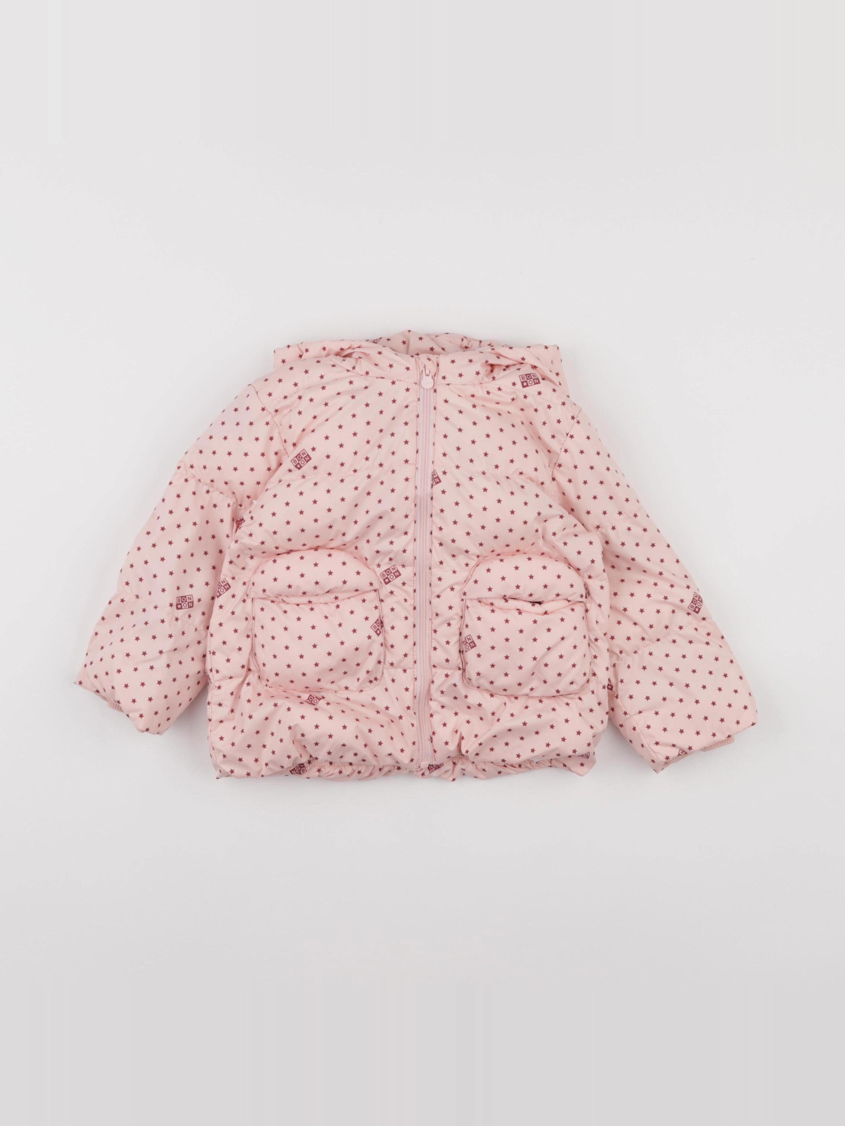 Bonton - doudoune rose - 18 mois