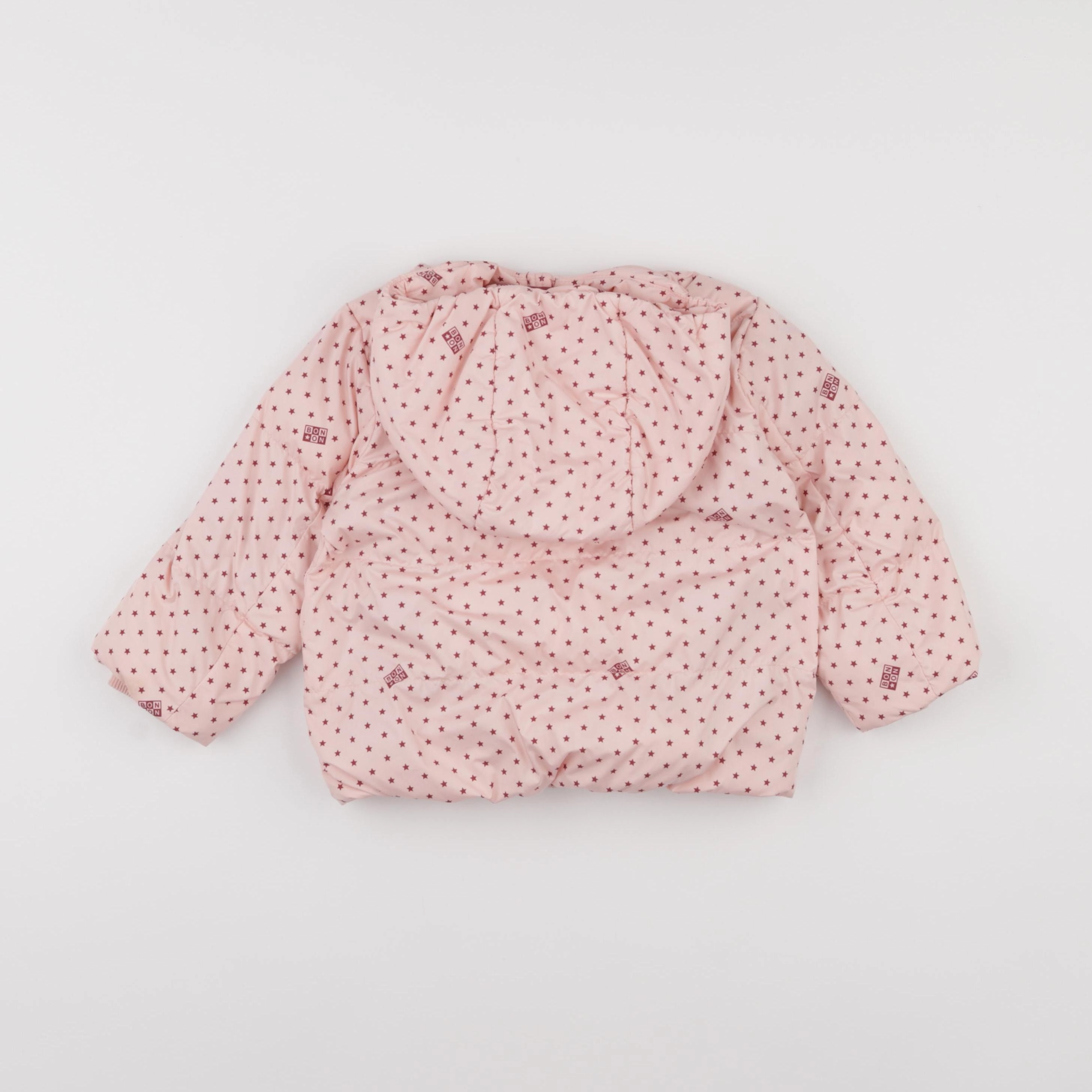Bonton - doudoune rose - 18 mois