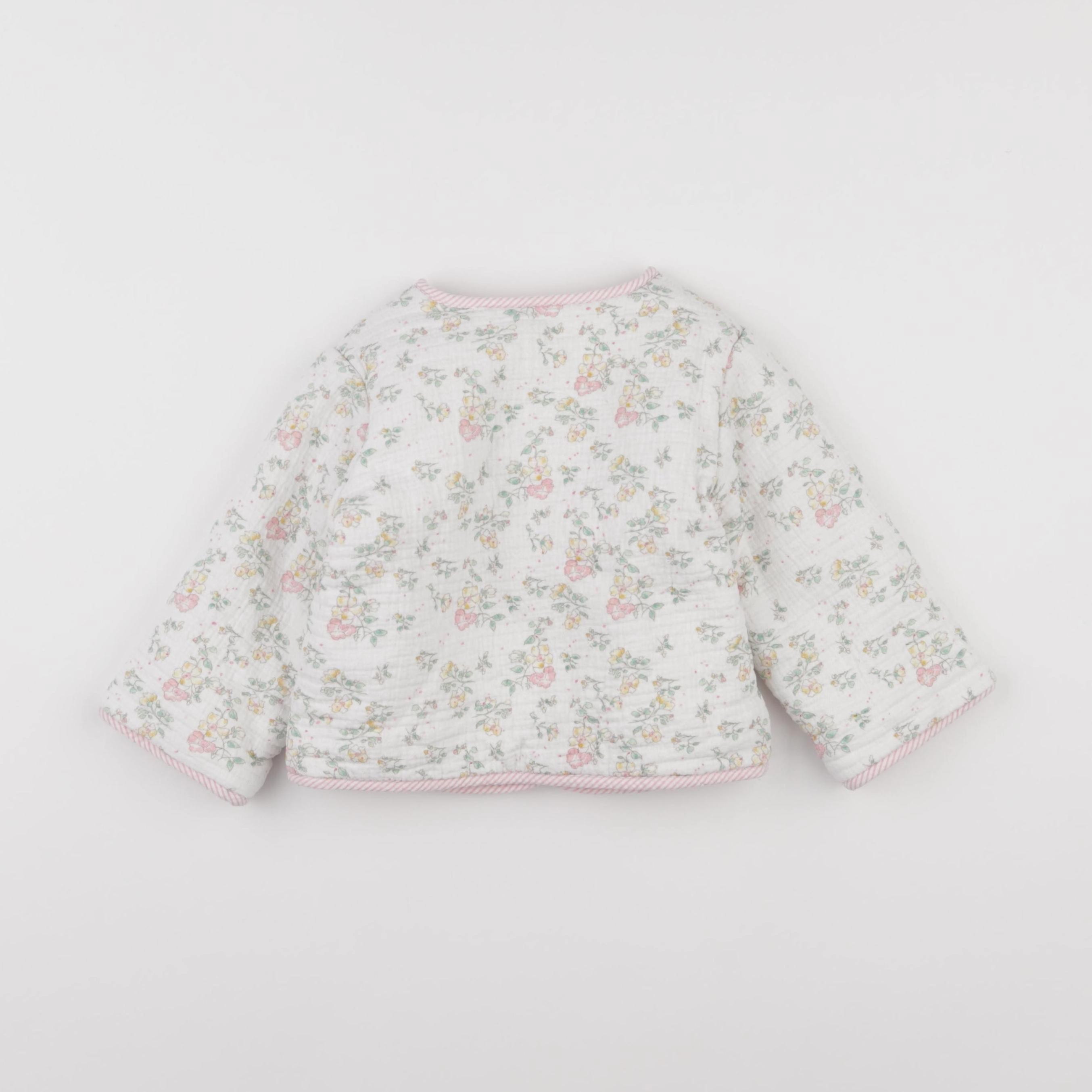Bonton - veste doublé blanc - 18 mois