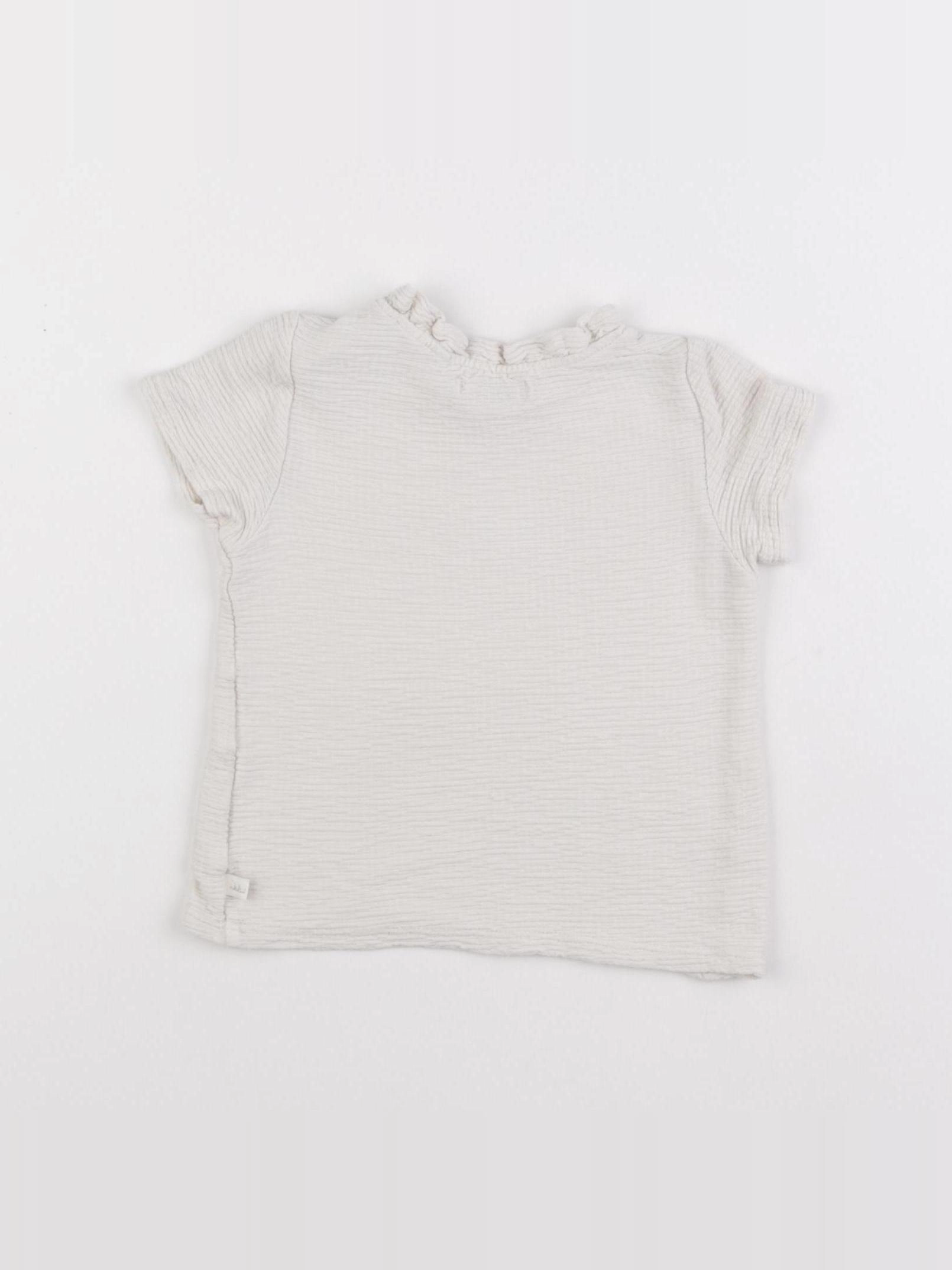 IKKS - tee-shirt beige - 12 mois