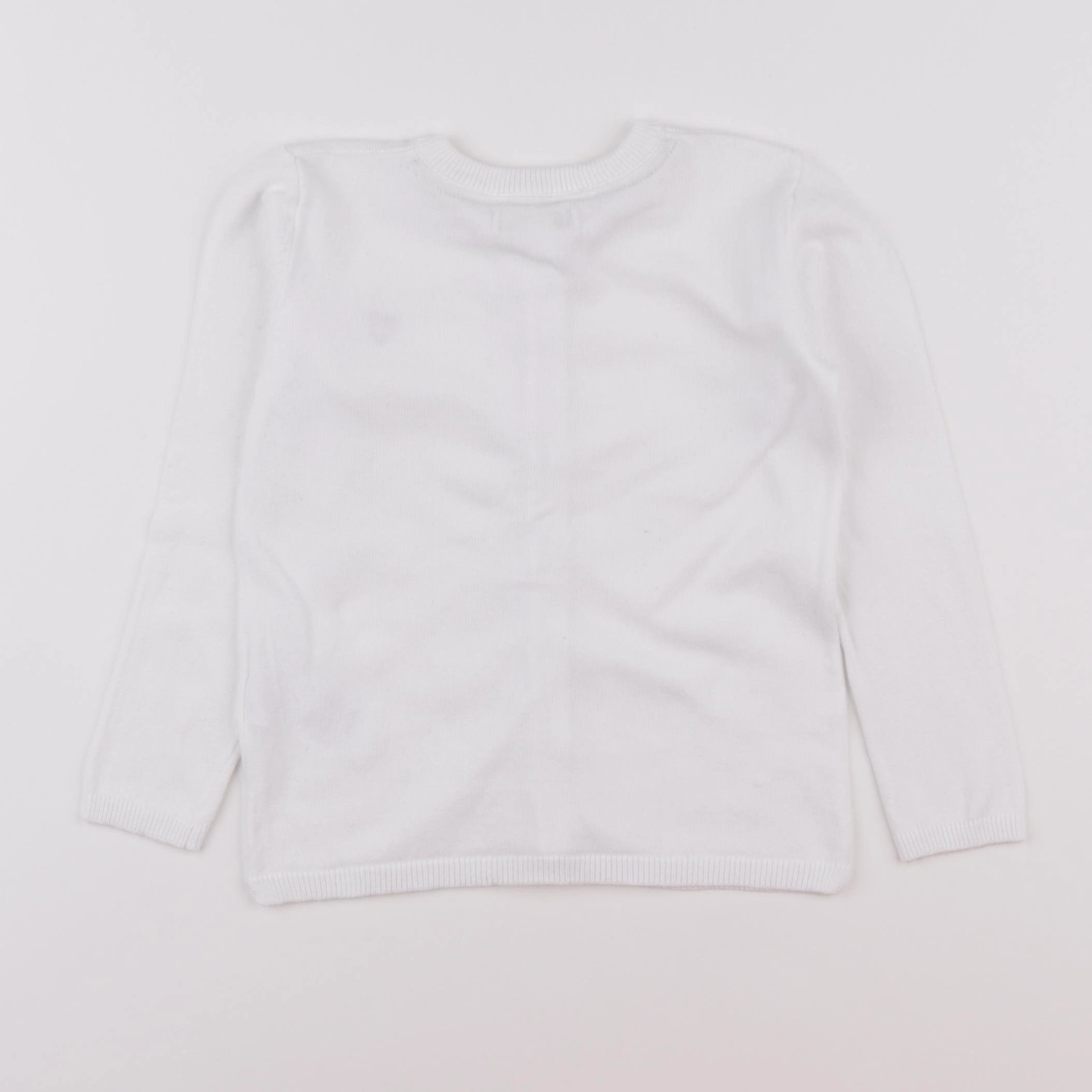 Vertbaudet - gilet blanc - 4 ans