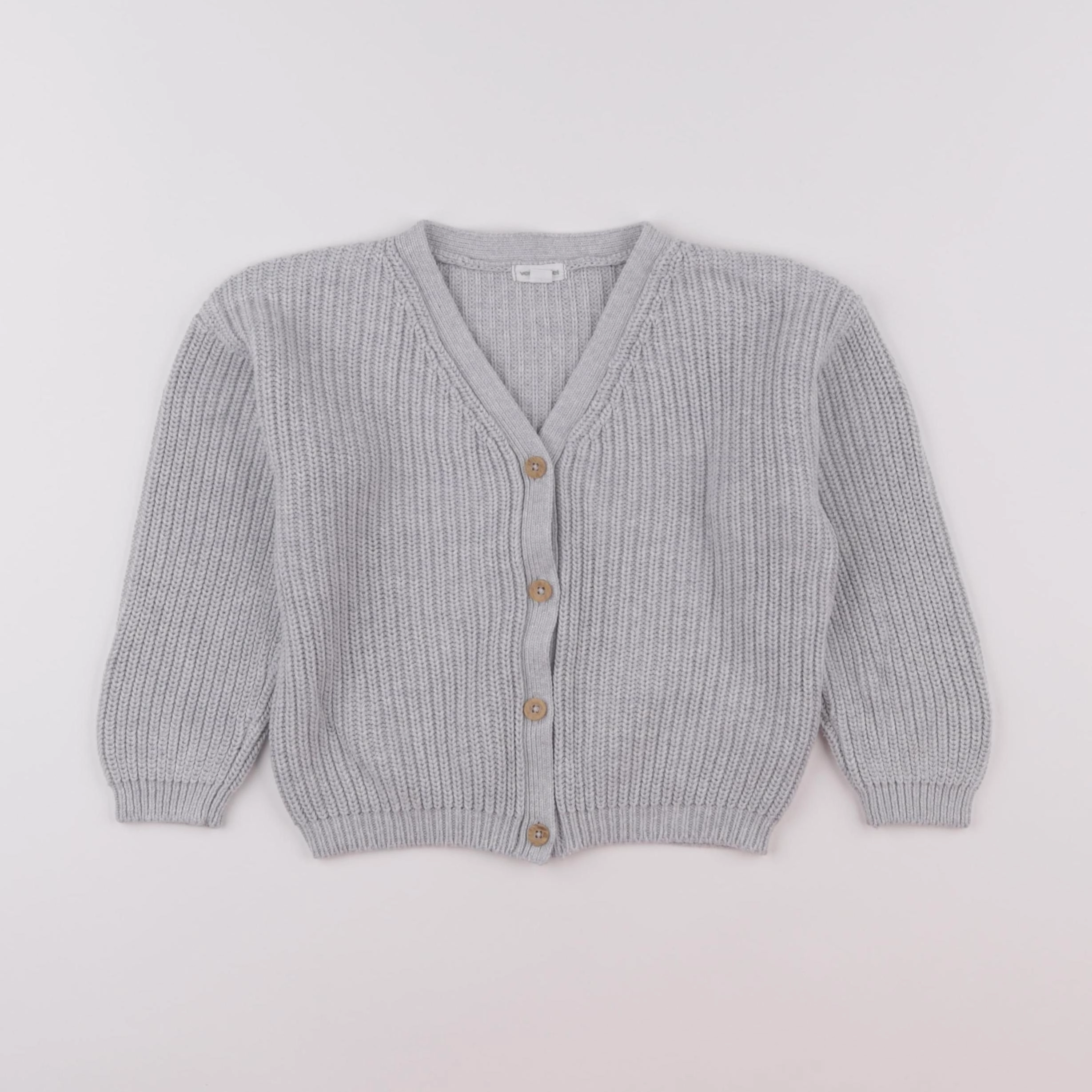Vertbaudet - gilet gris - 3 ans
