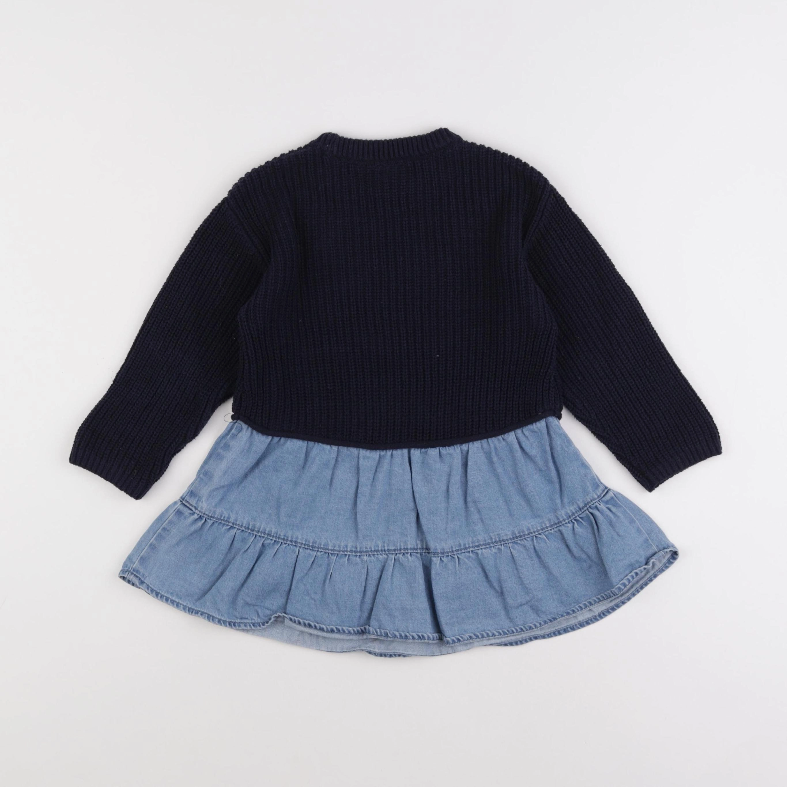 Zara - robe bleu - 3 ans