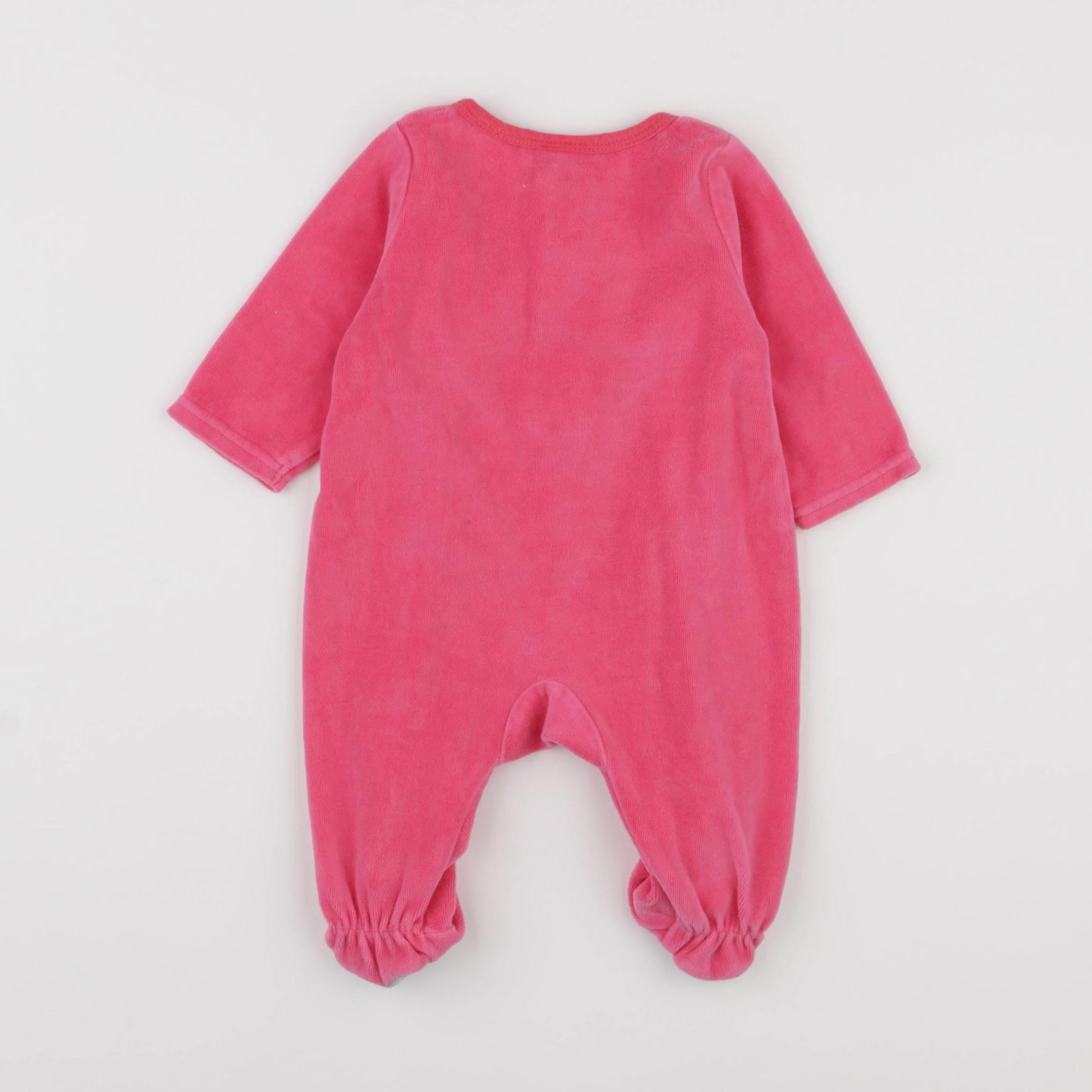 Tape à l'oeil - pyjama velours rose - 3 mois