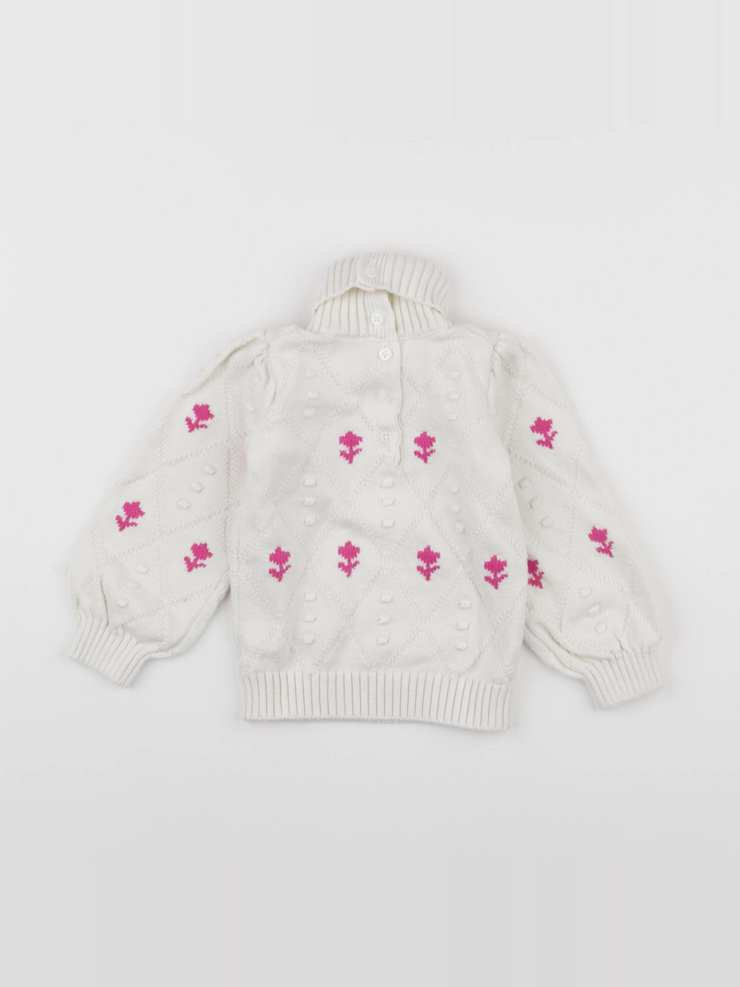 Janie and Jack - pull blanc - 18/24 mois