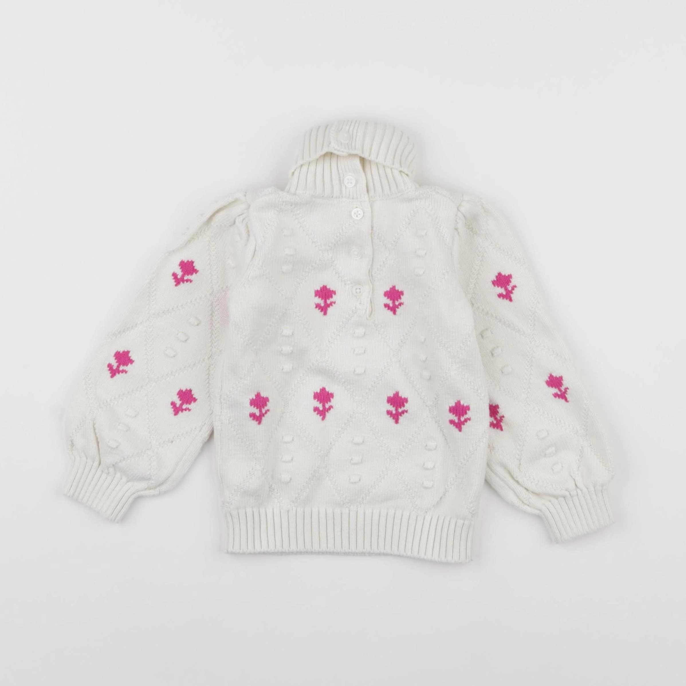 Janie and Jack - pull blanc - 18/24 mois