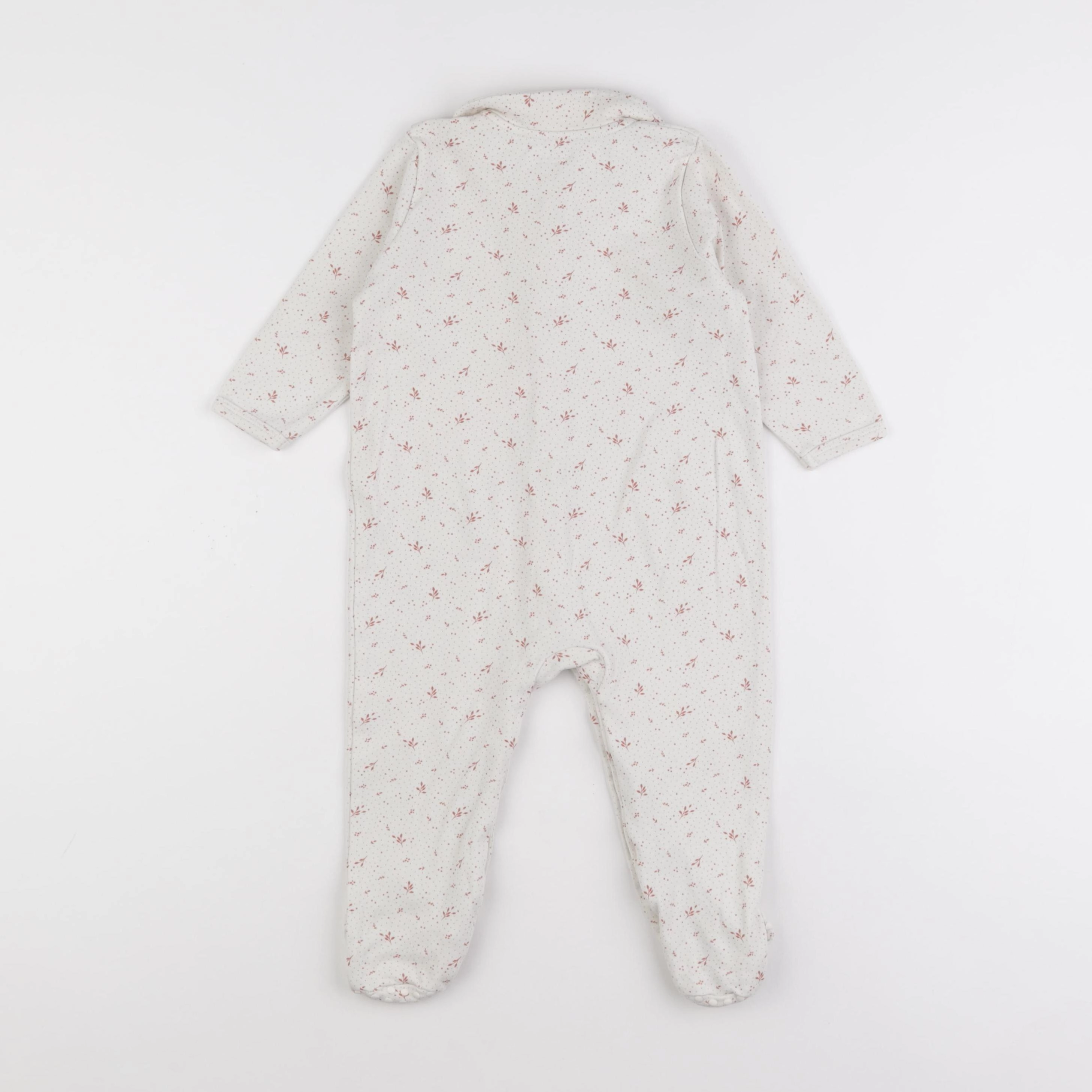 Vertbaudet - pyjama coton beige - 18 mois