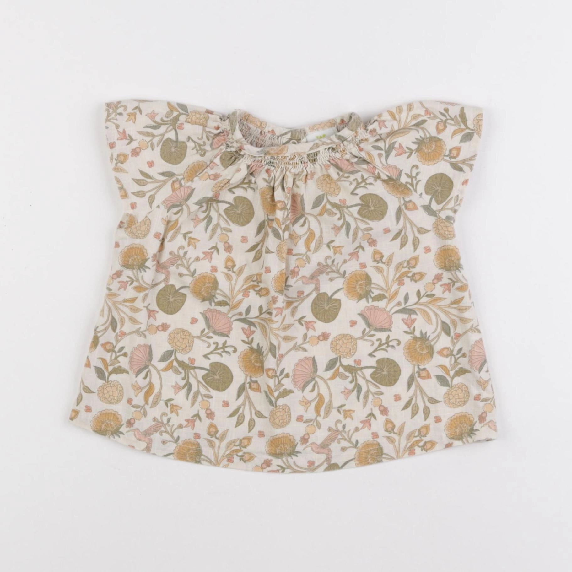Tape à l'oeil - blouse vert - 12 mois