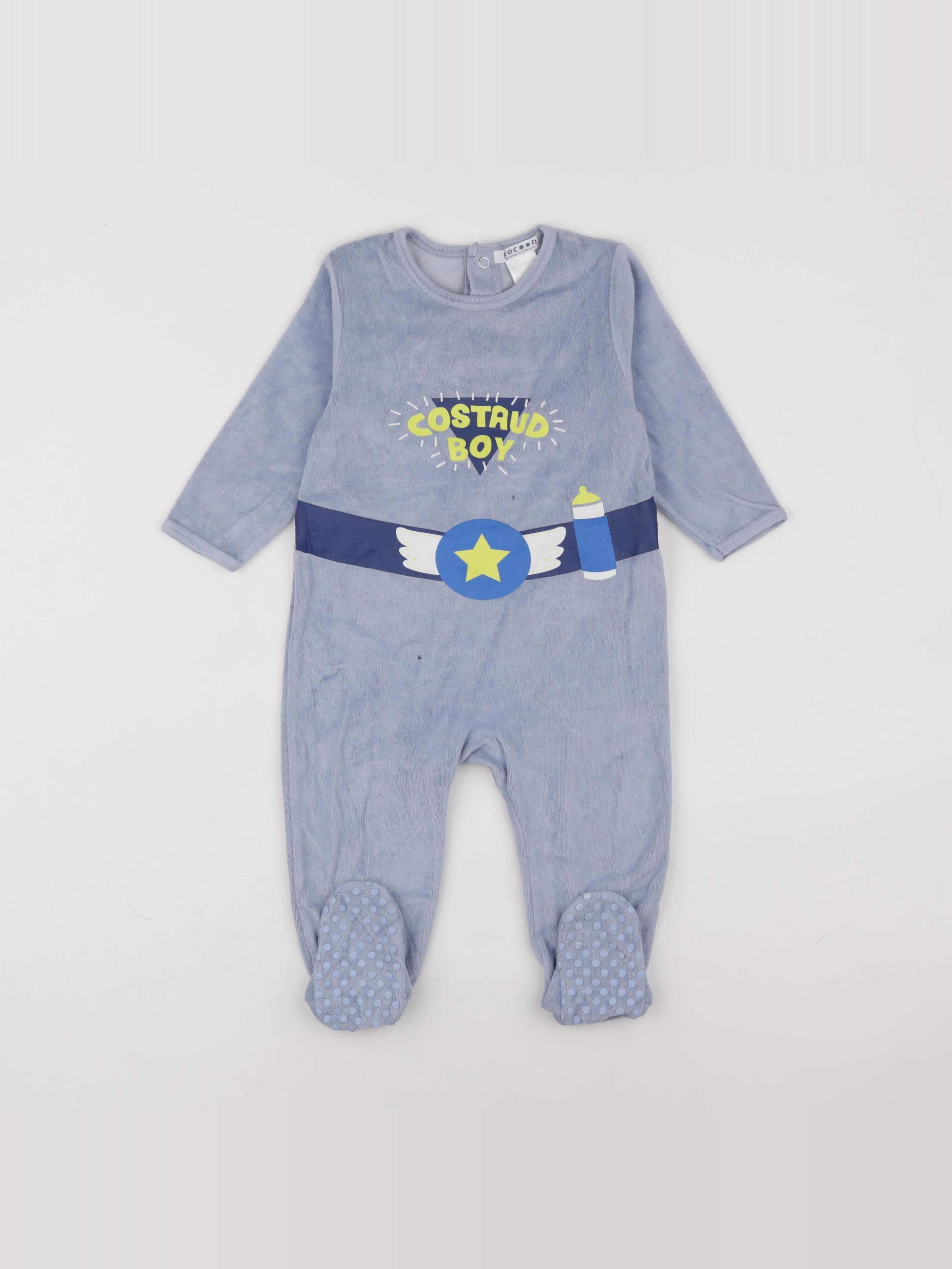La Redoute - pyjama velours bleu - 18 mois