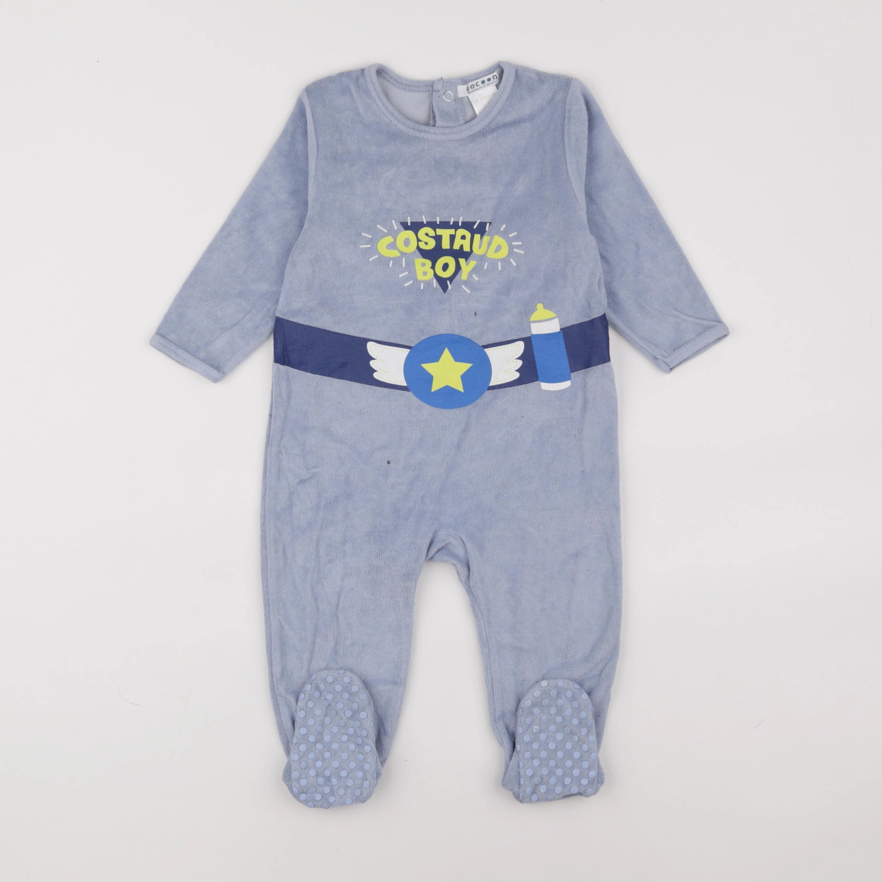 La Redoute - pyjama velours bleu - 18 mois