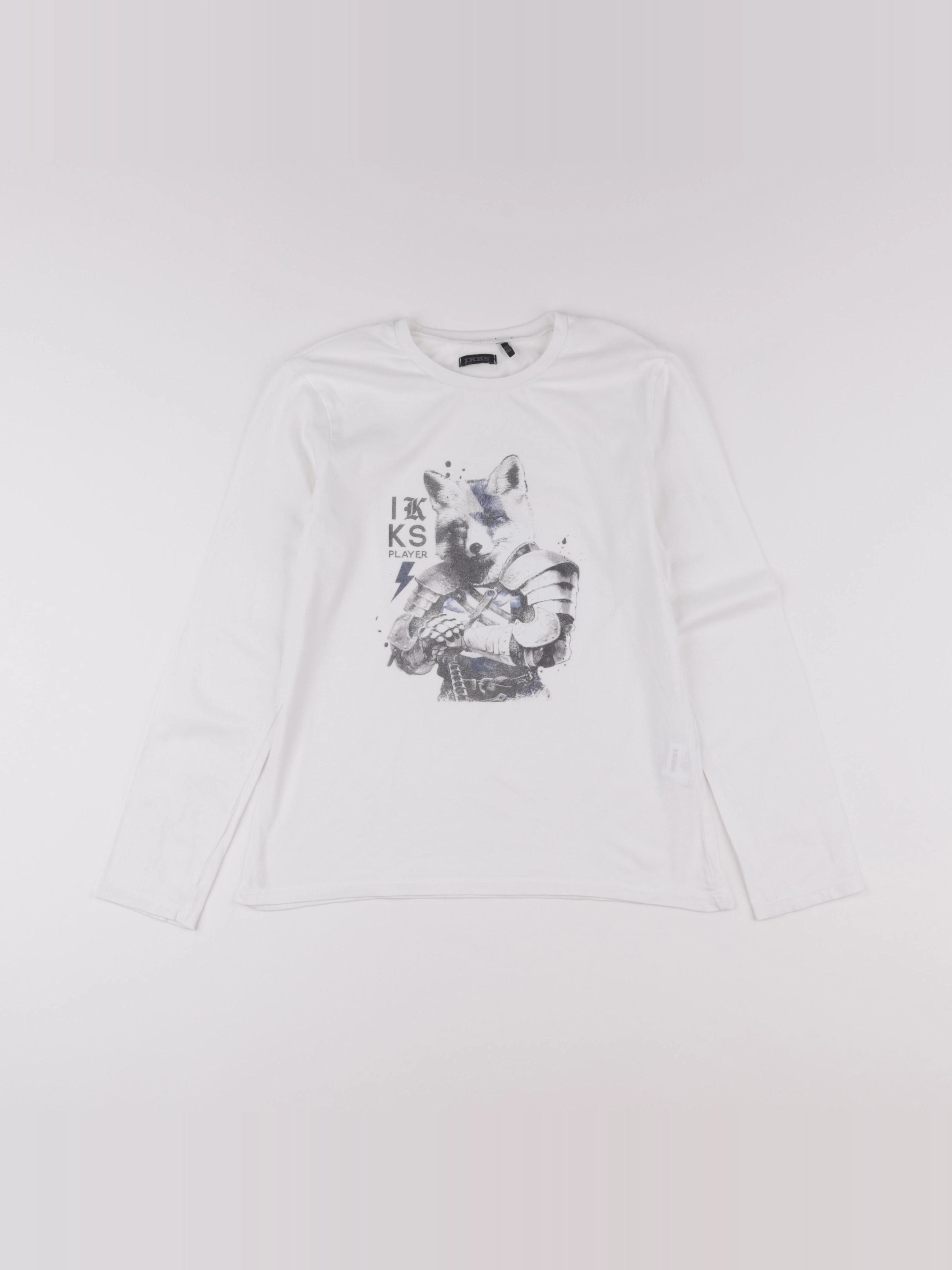IKKS - tee-shirt blanc - 10 ans