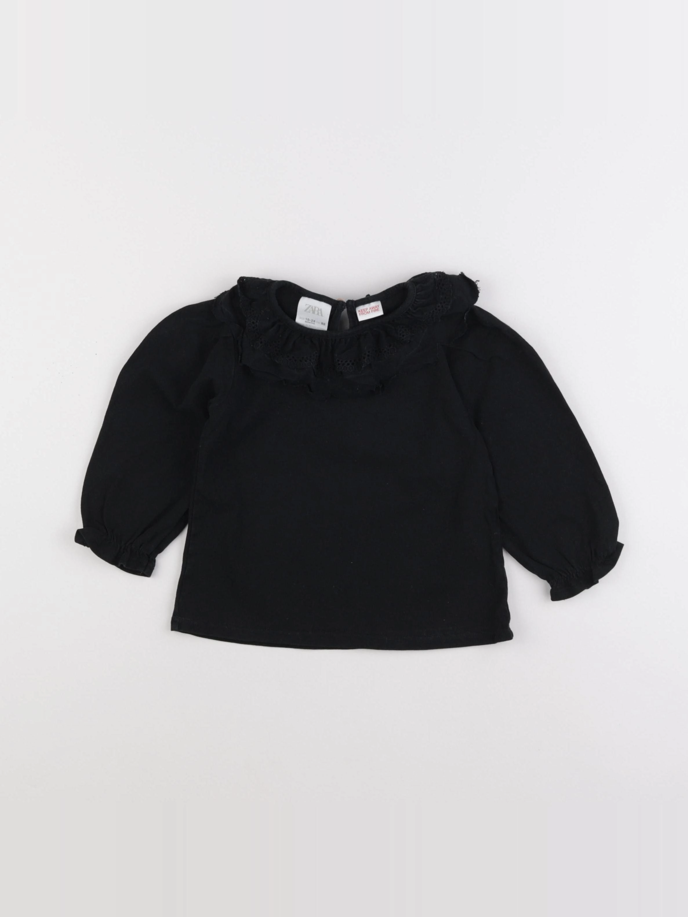 Zara - tee-shirt noir - 18/24 mois