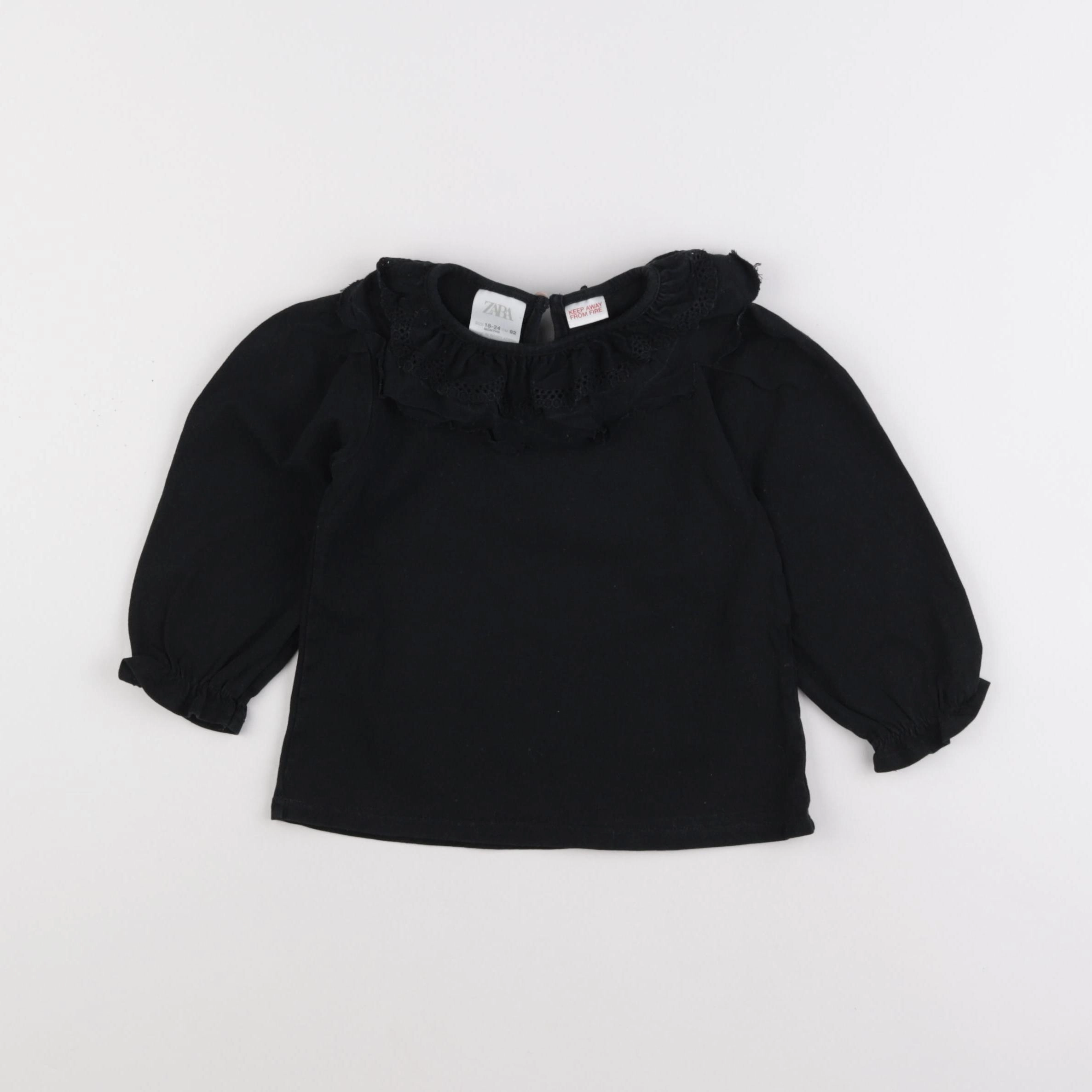 Zara - tee-shirt noir - 18/24 mois