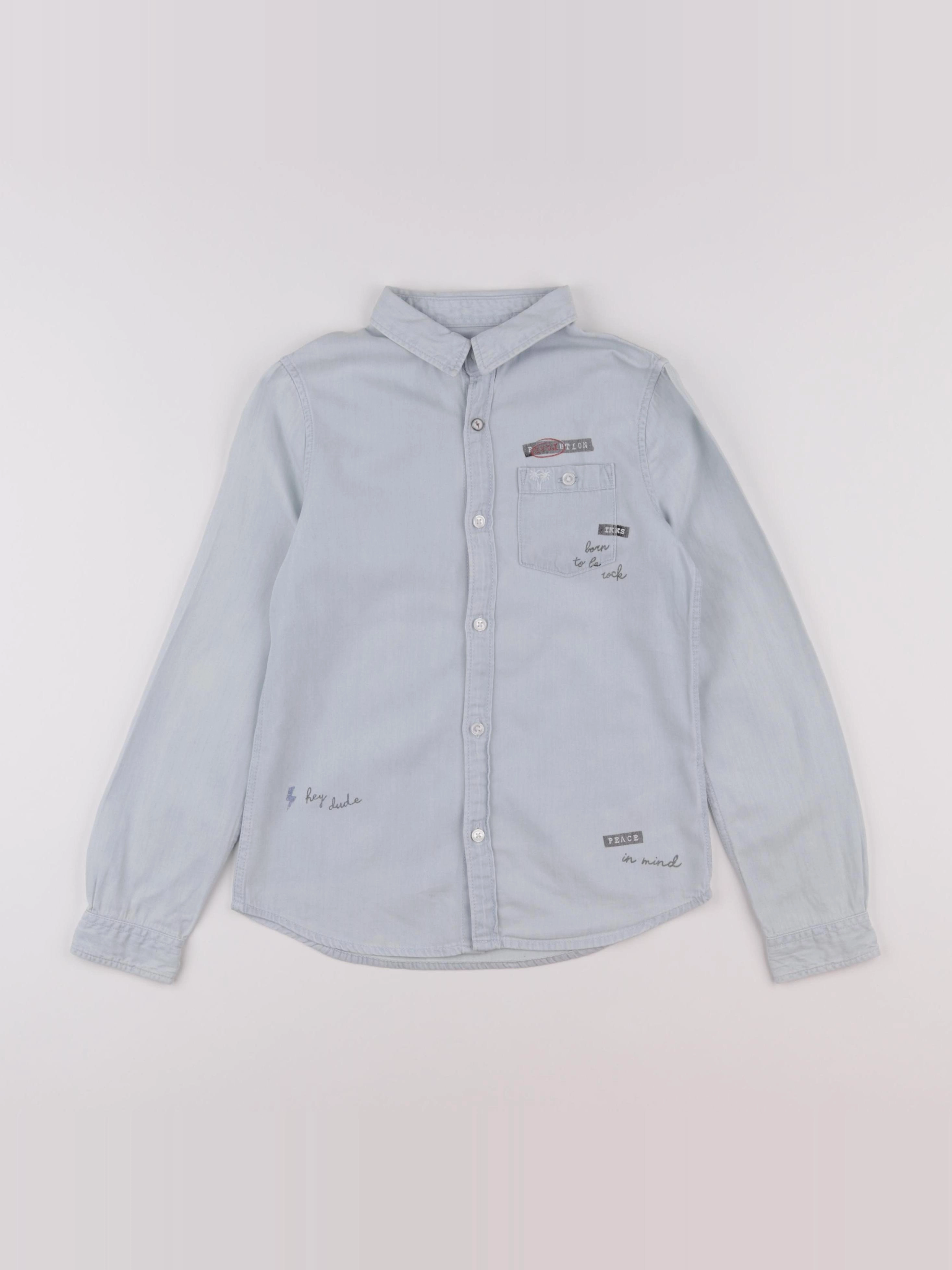 IKKS - chemise bleu - 8 ans