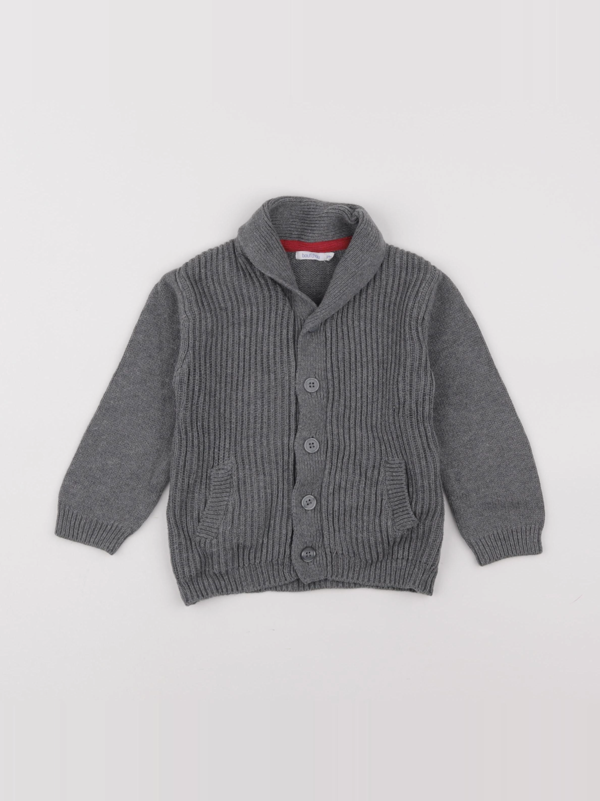 Boutchou - gilet gris - 24 mois