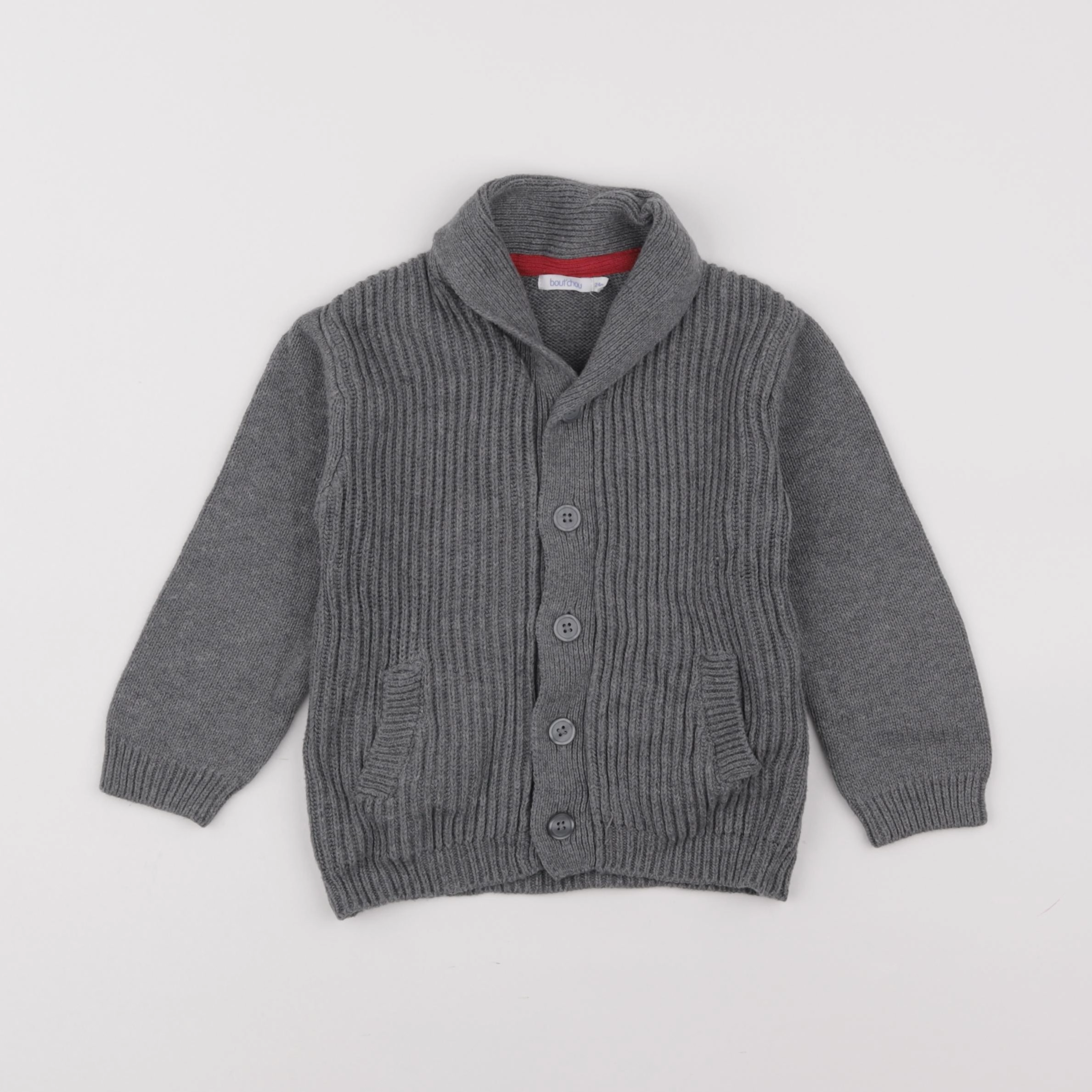 Boutchou - gilet gris - 24 mois