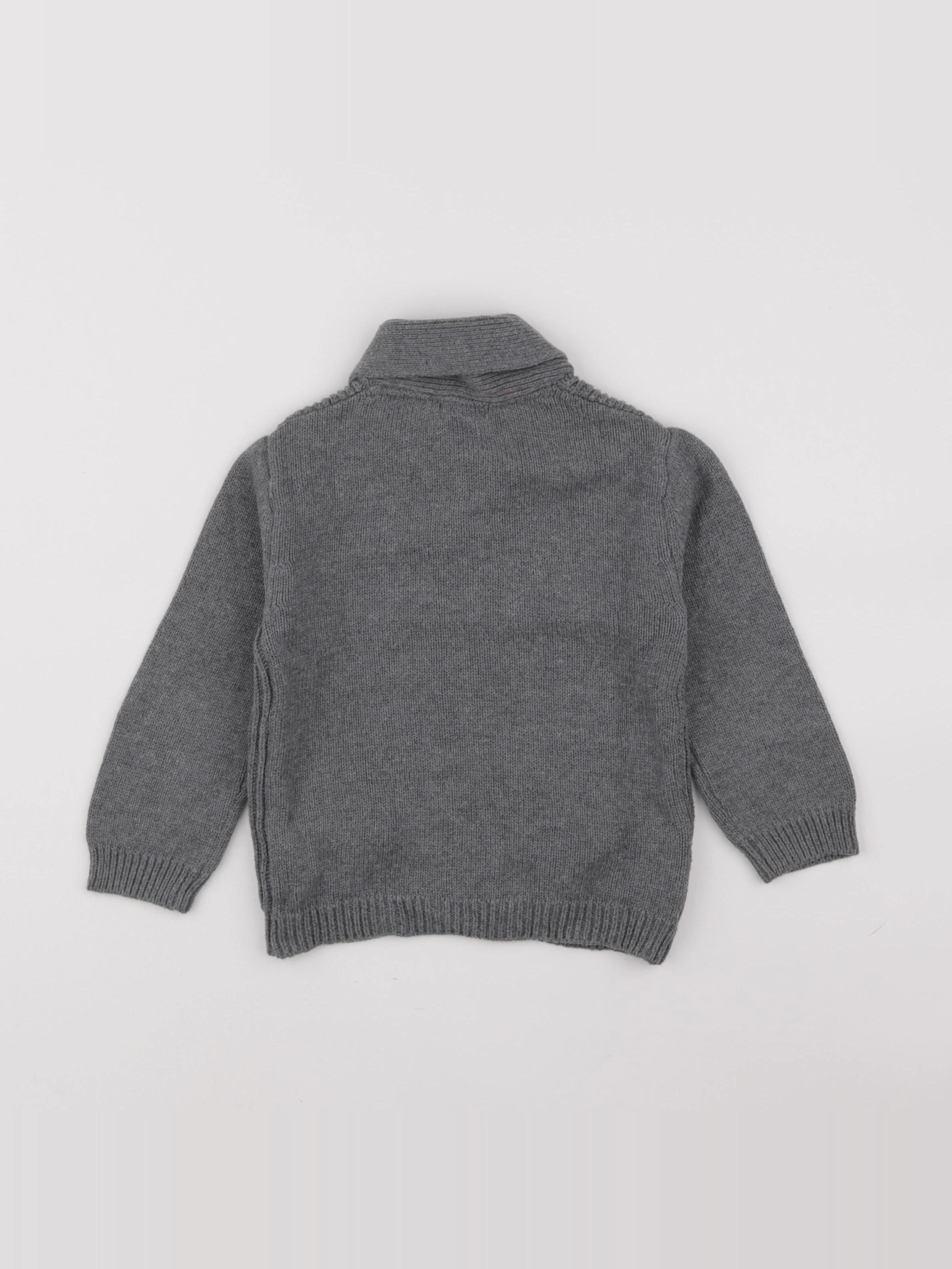 Boutchou - gilet gris - 24 mois