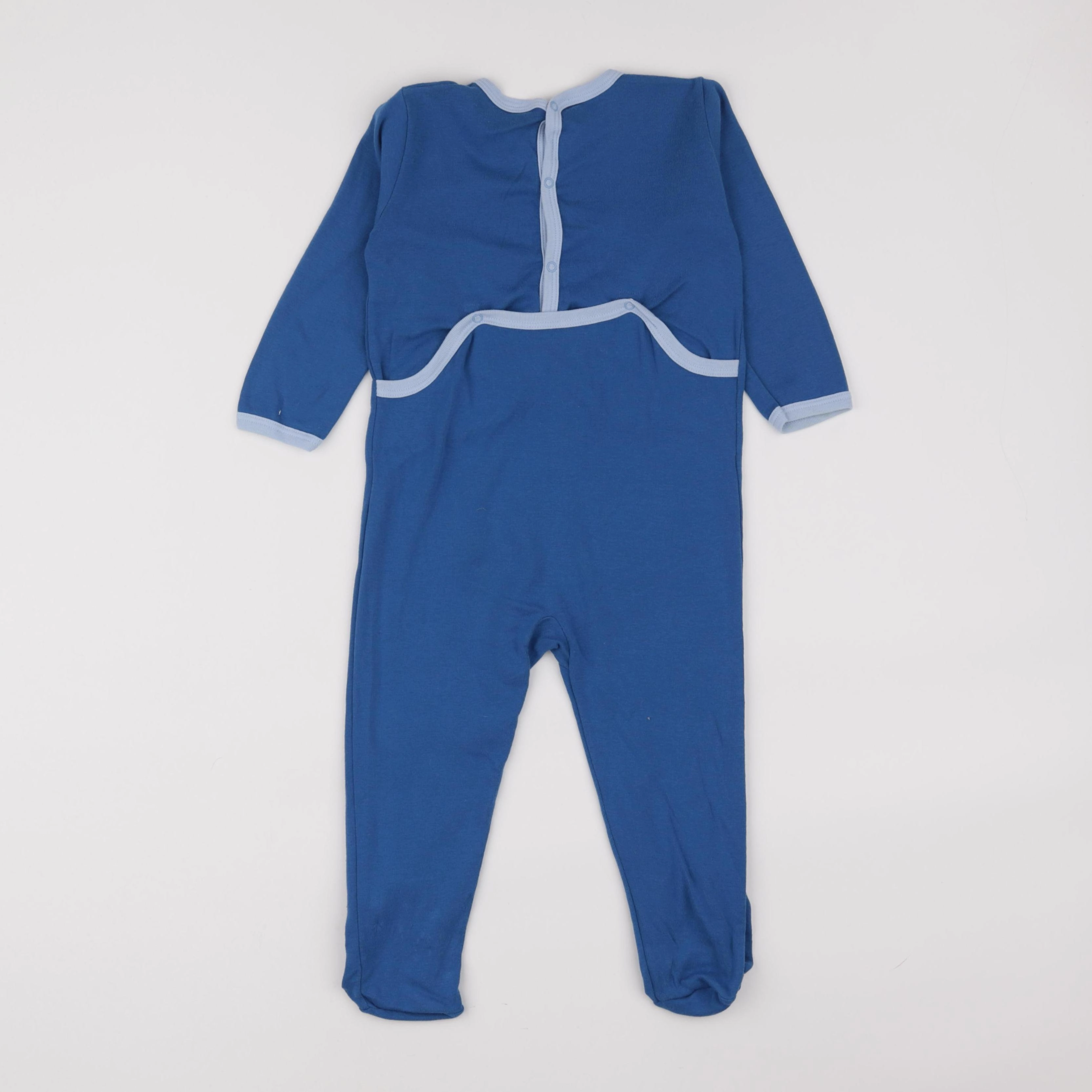 Petit Bateau - pyjama coton bleu - 2 ans