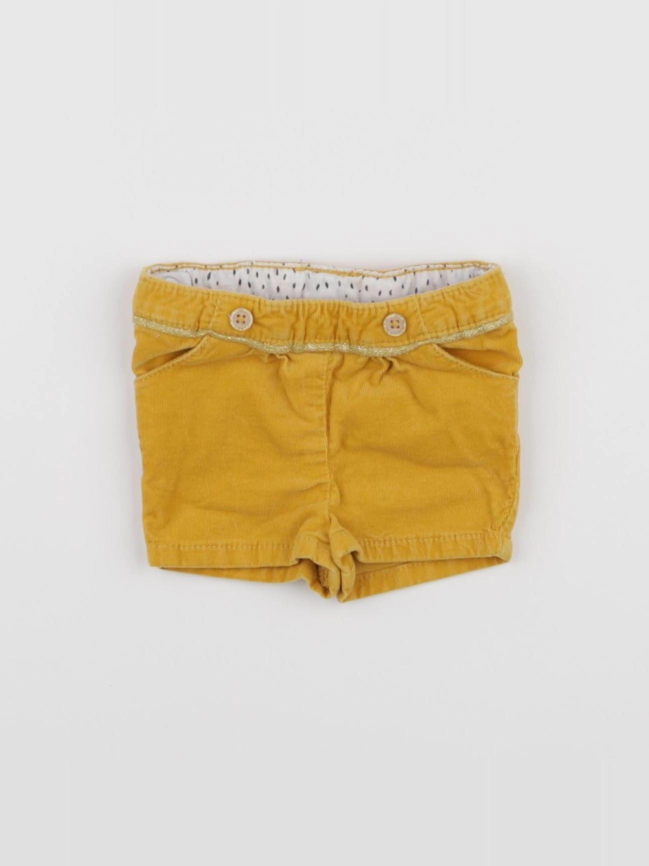 Tape à l'oeil - short jaune - 3 mois