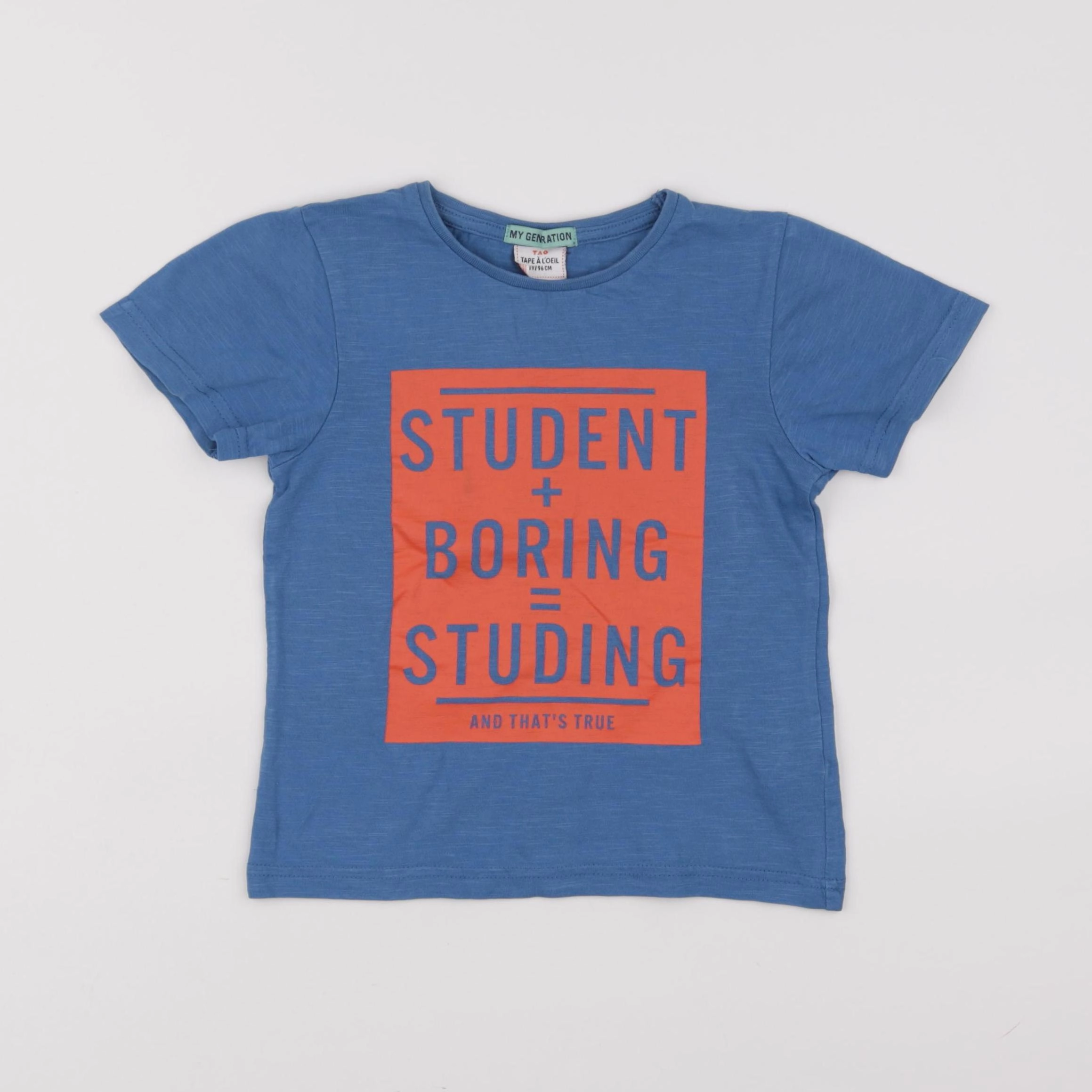 Tape à l'oeil - tee-shirt bleu - 3 ans