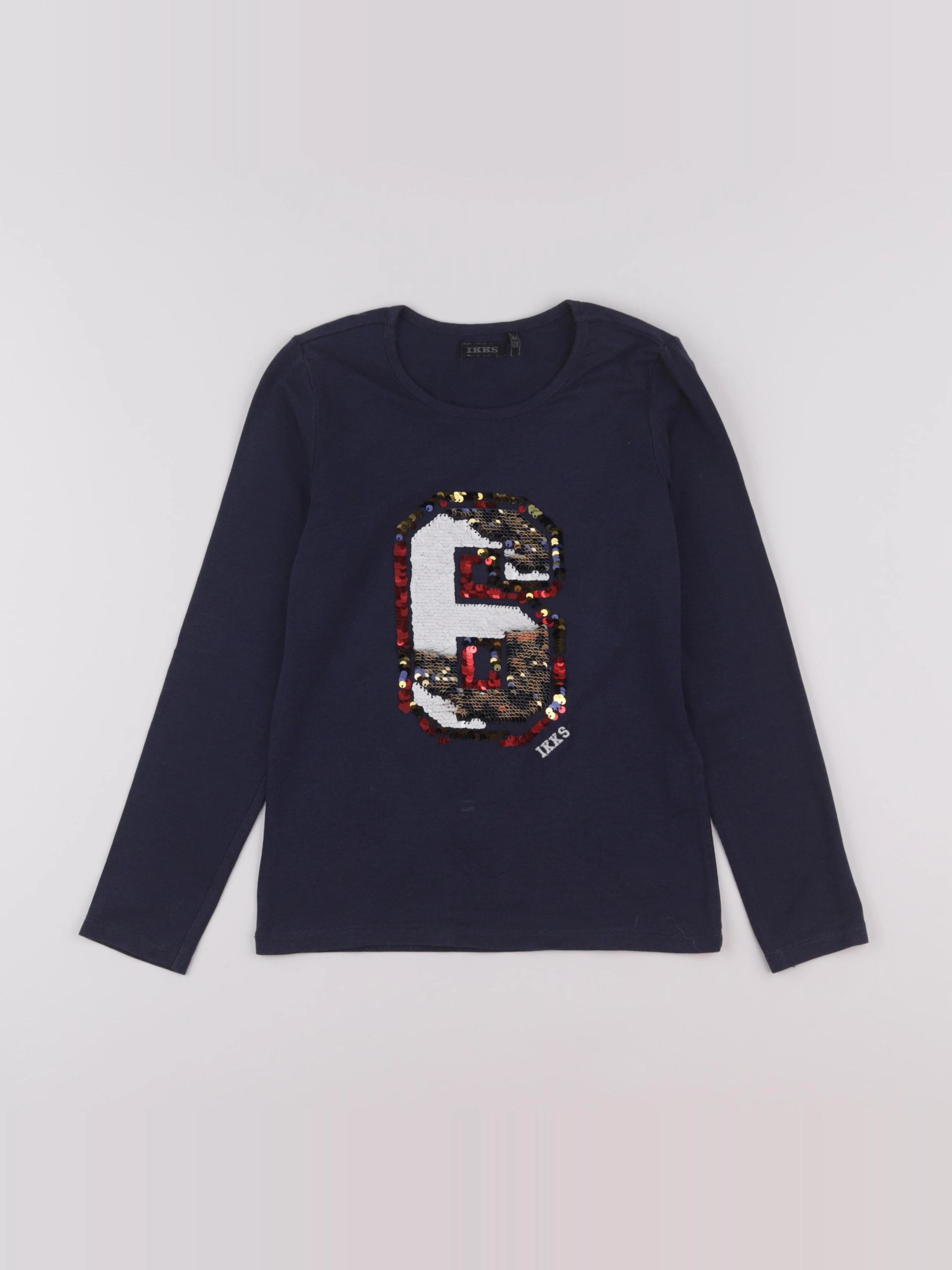 IKKS - tee-shirt bleu - 8 ans