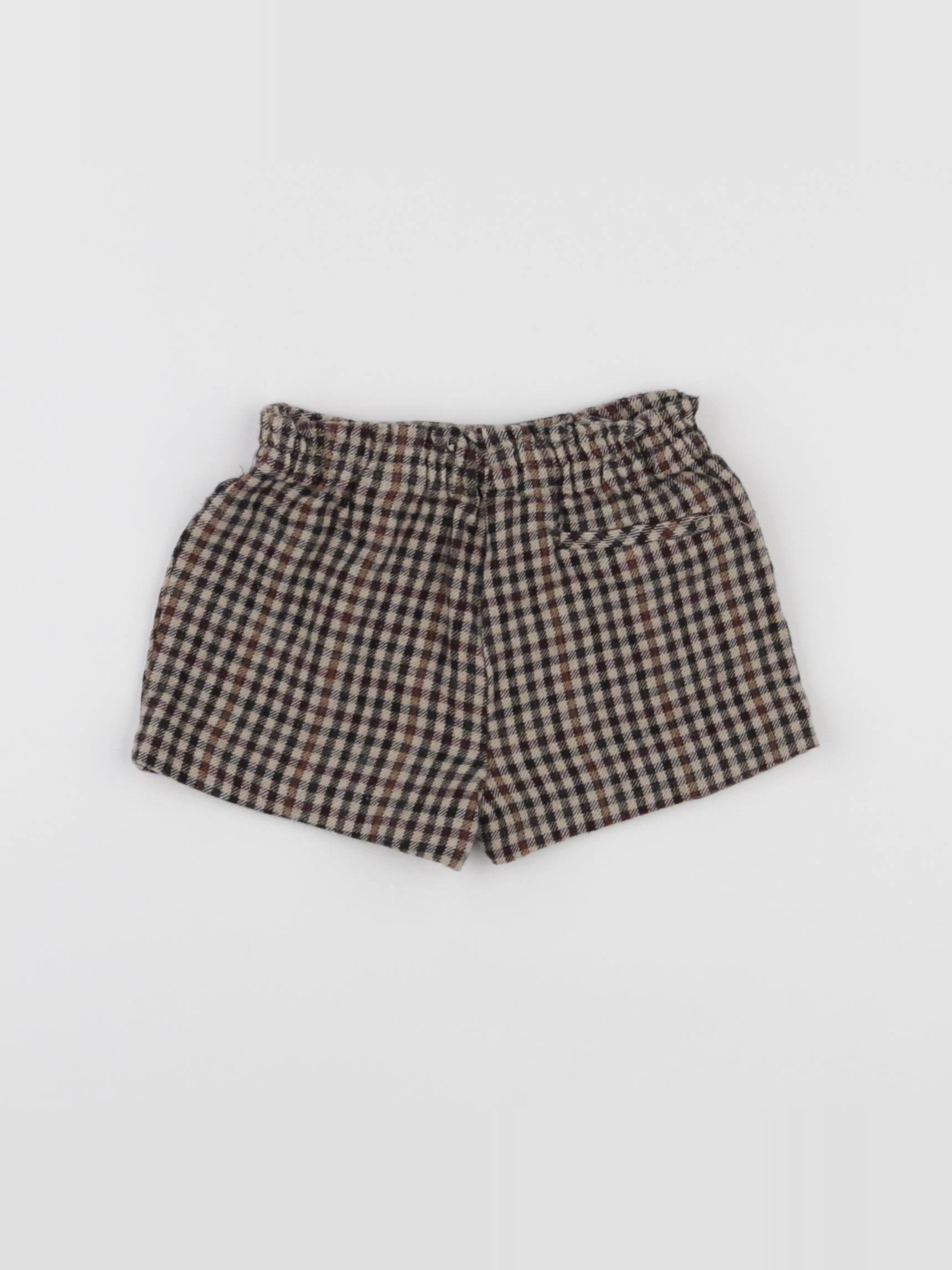 Zara - short marron - 12/18 mois