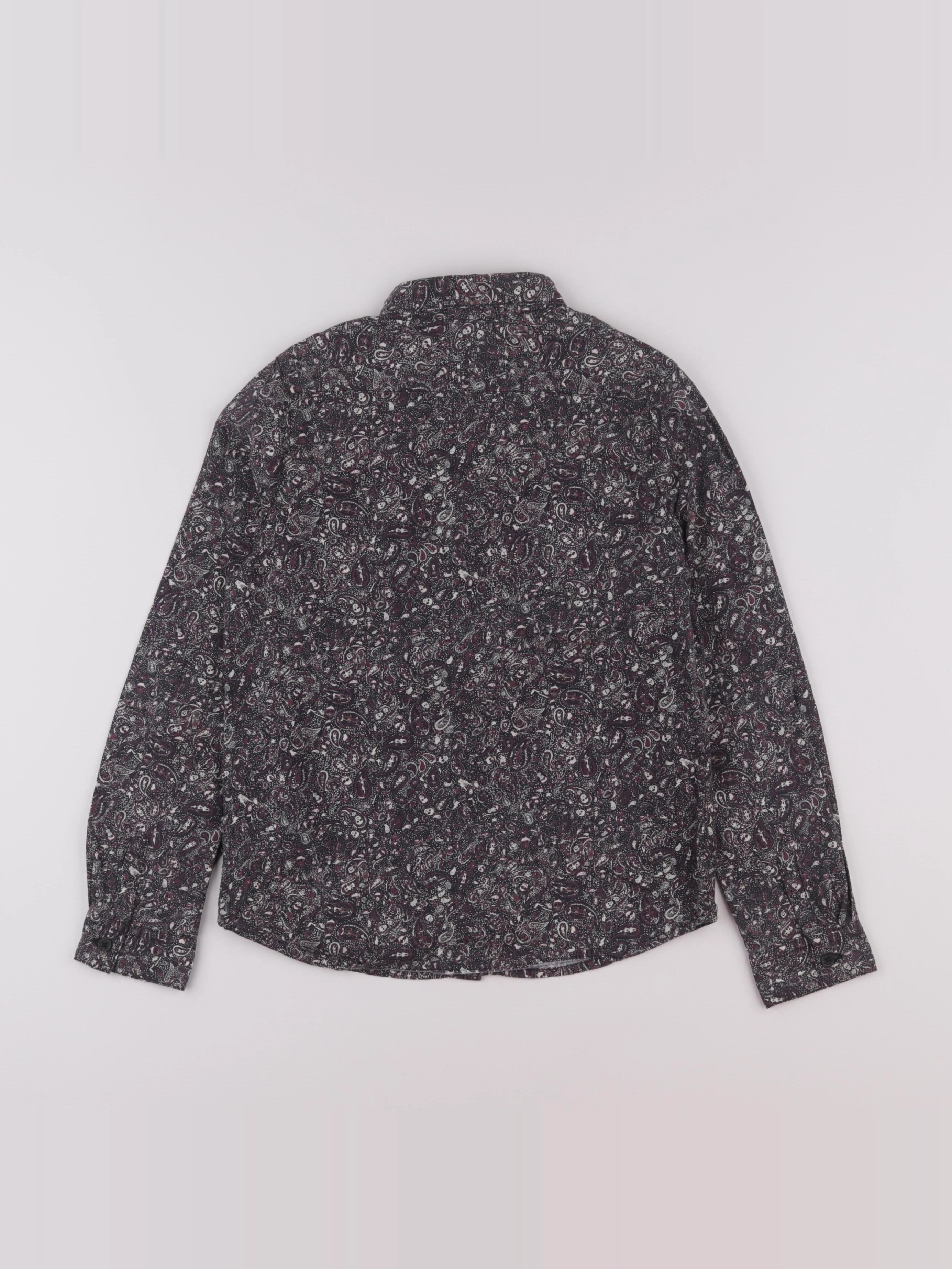 IKKS - chemise gris, violet - 6 ans