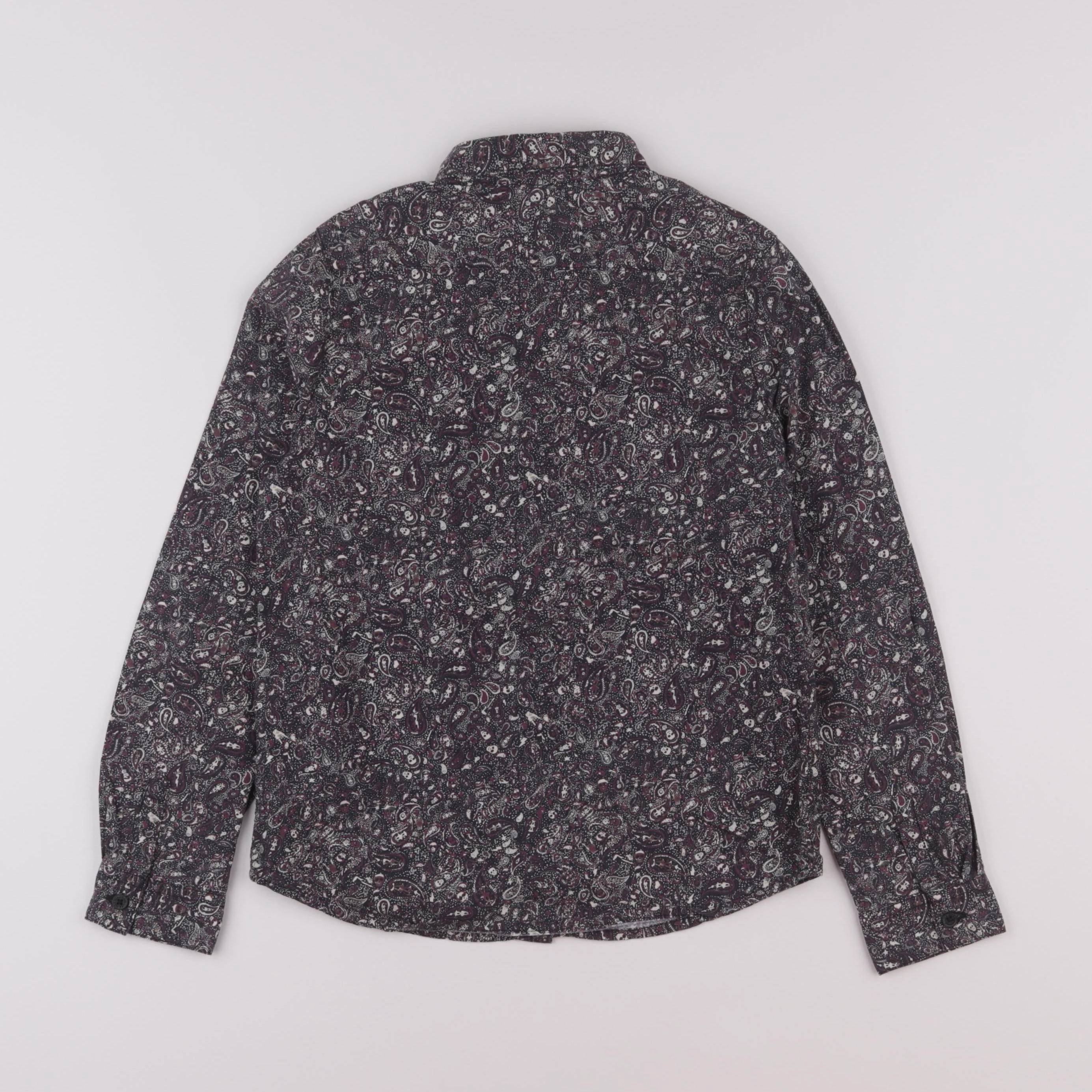 IKKS - chemise gris, violet - 6 ans