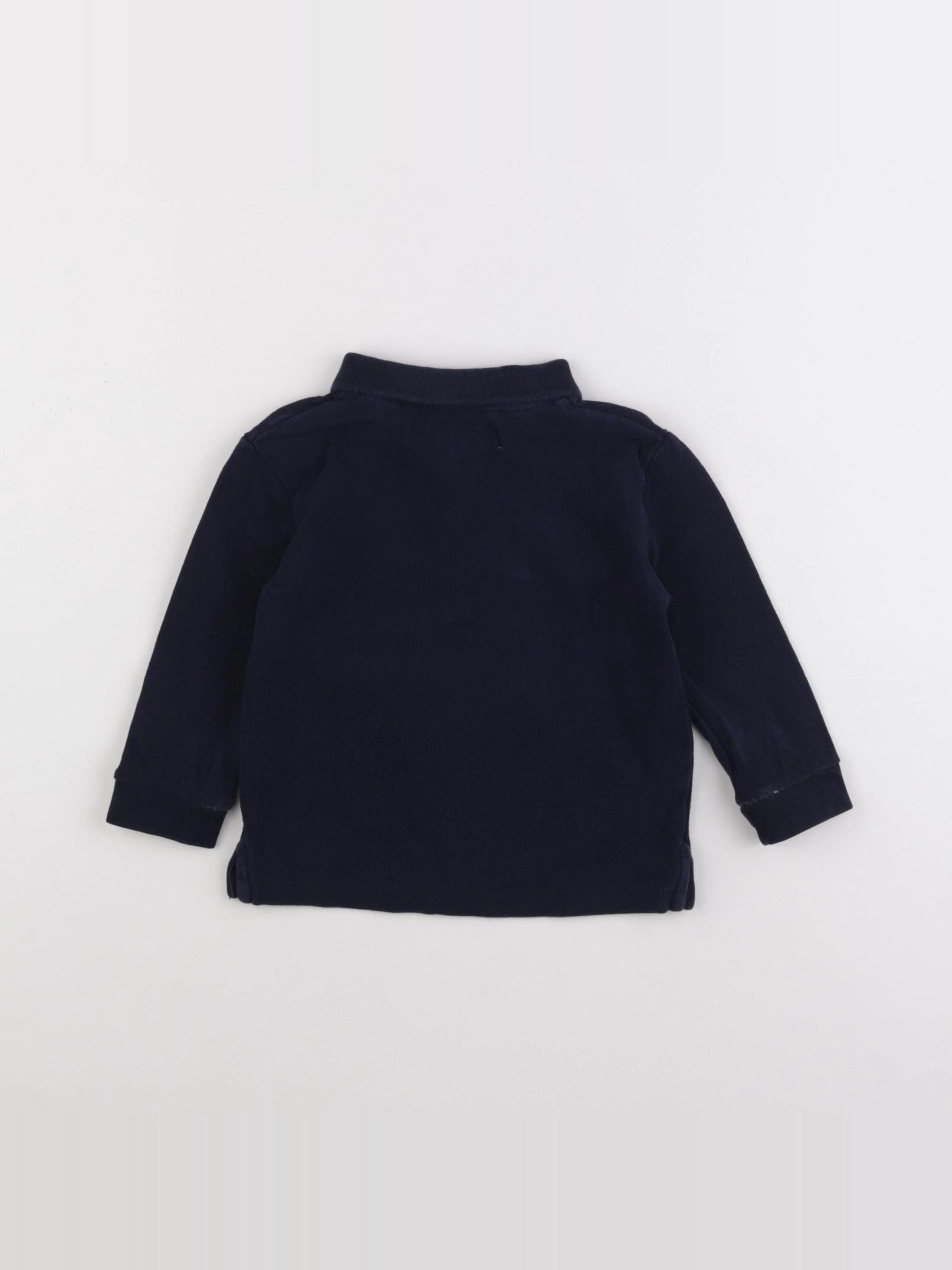 Zara - polo bleu - 12/18 mois