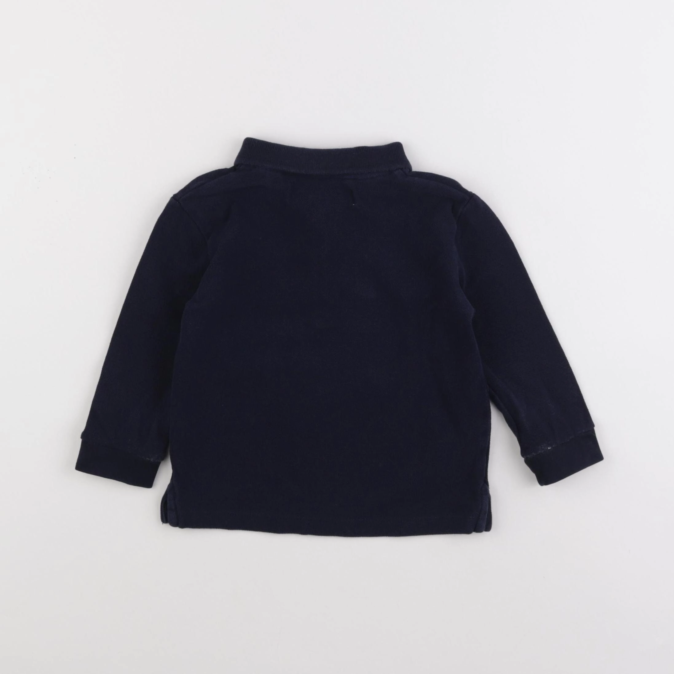 Zara - polo bleu - 12/18 mois