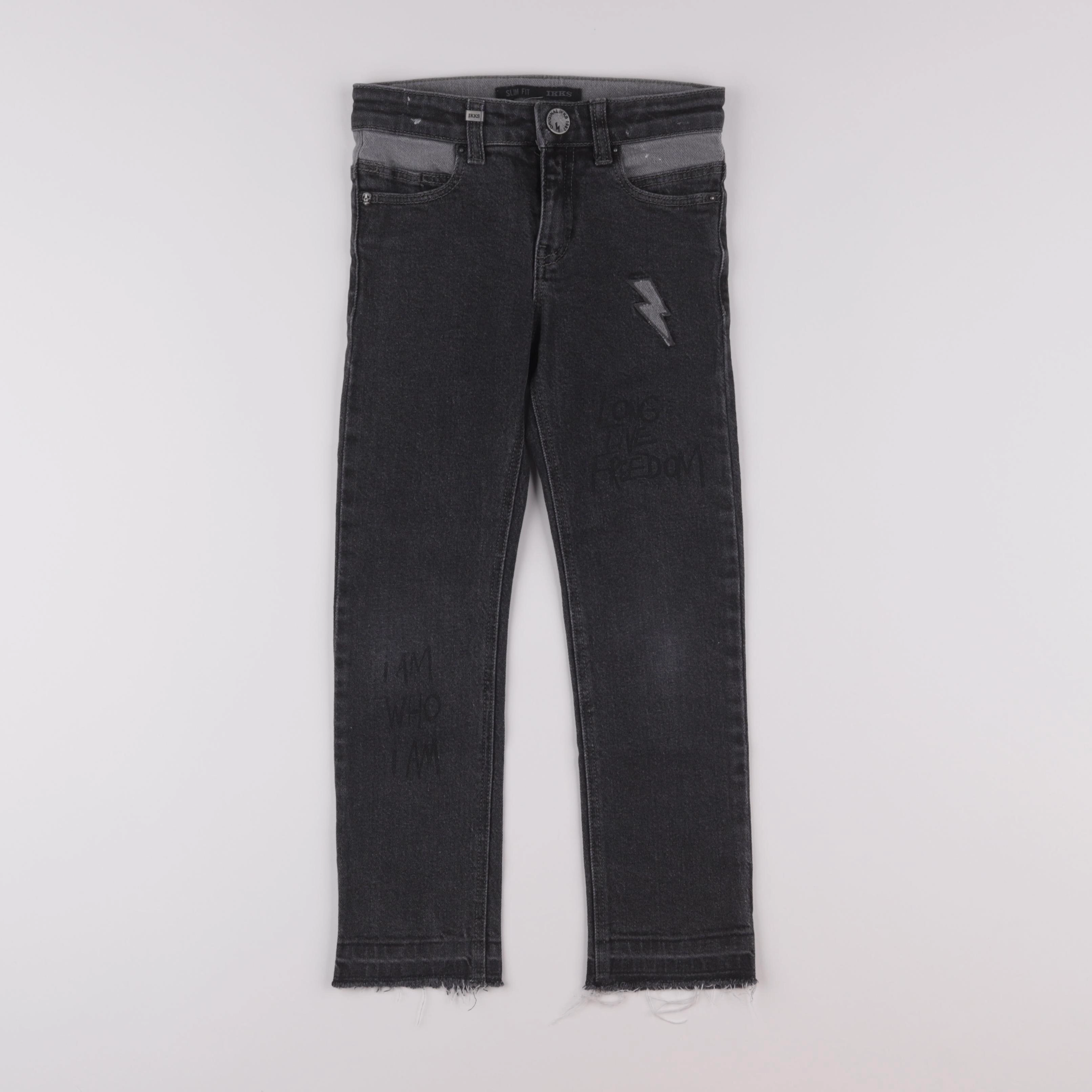 IKKS - jean gris - 10 ans