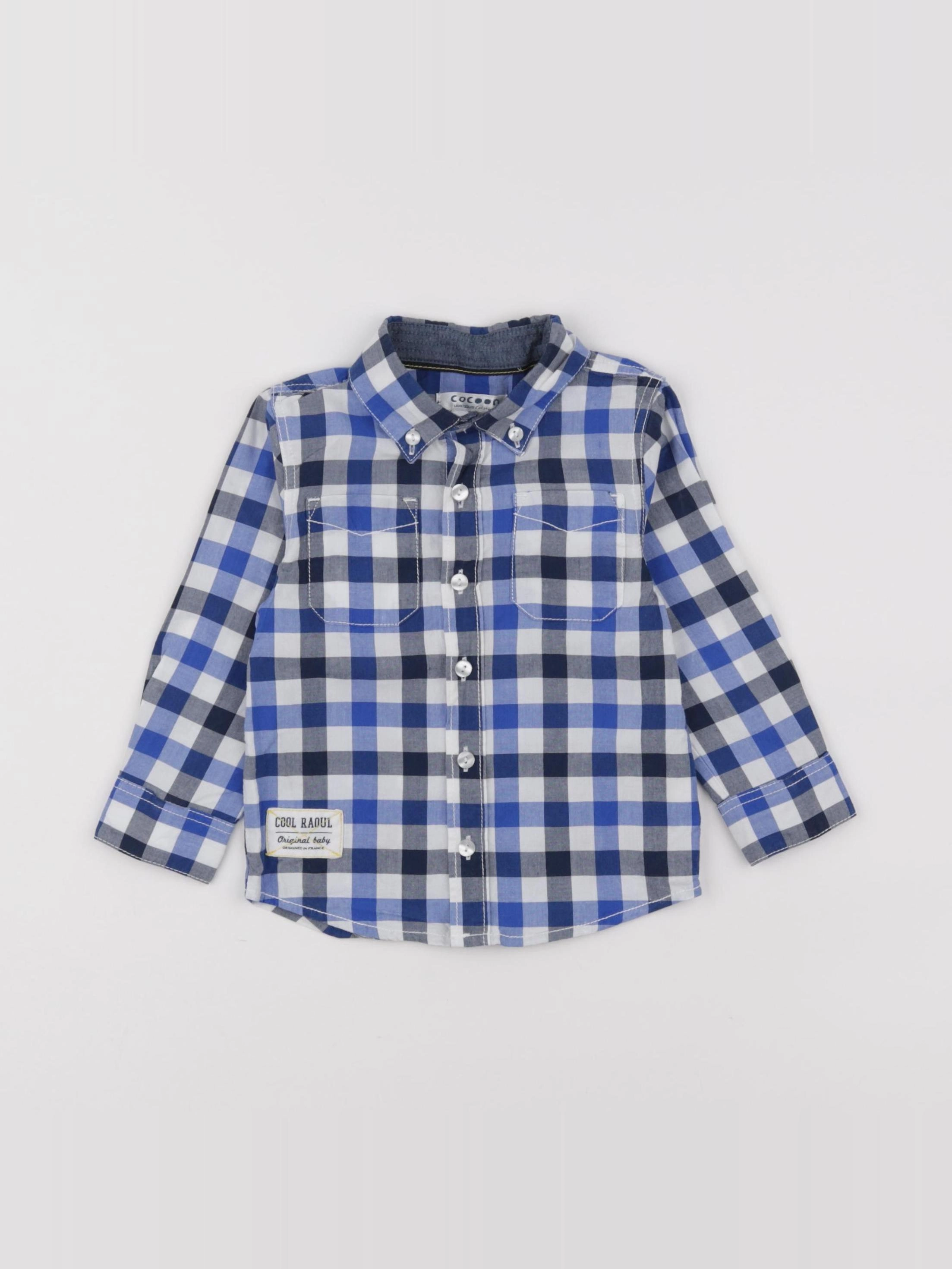 La Redoute - chemise bleu - 18 mois