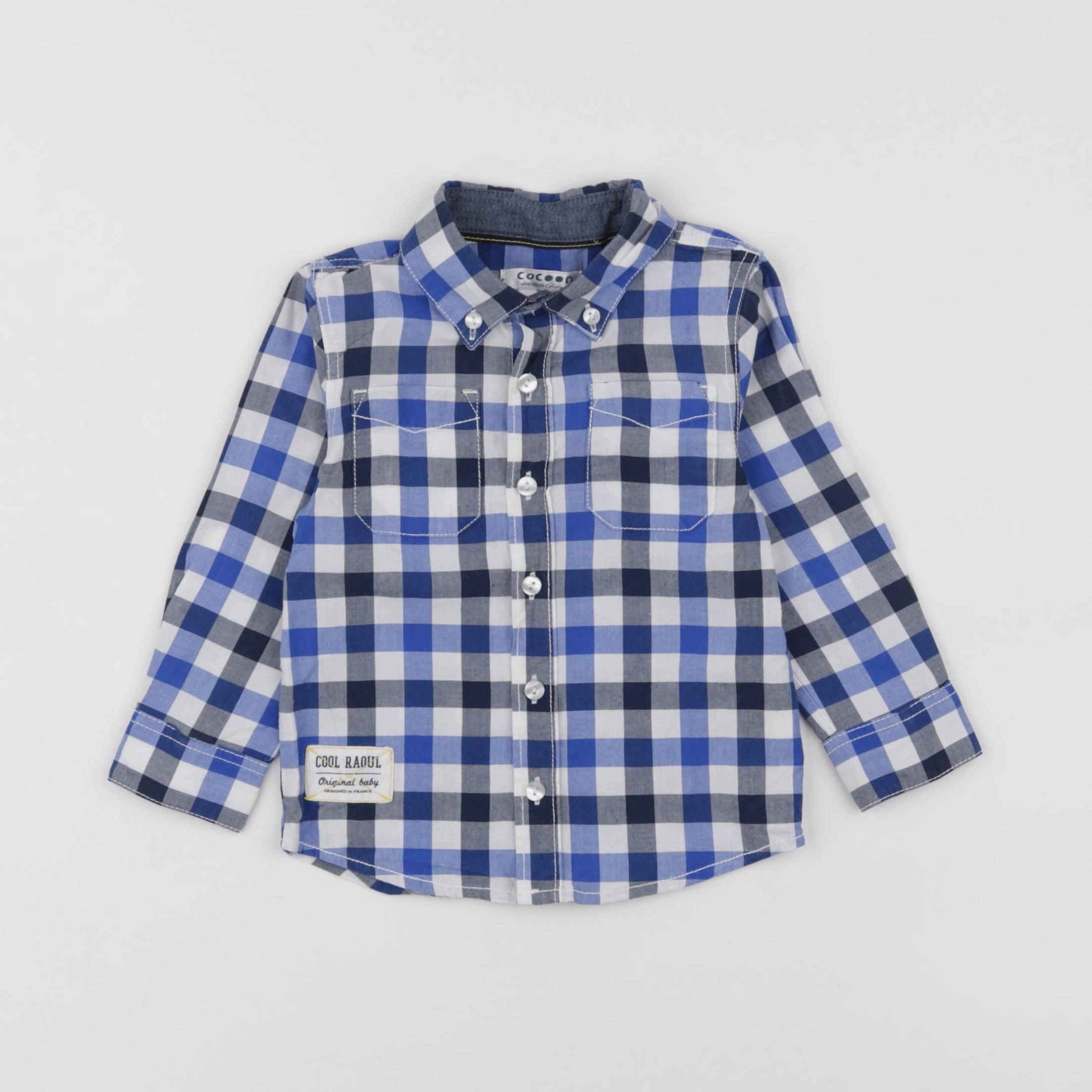 La Redoute - chemise bleu - 18 mois