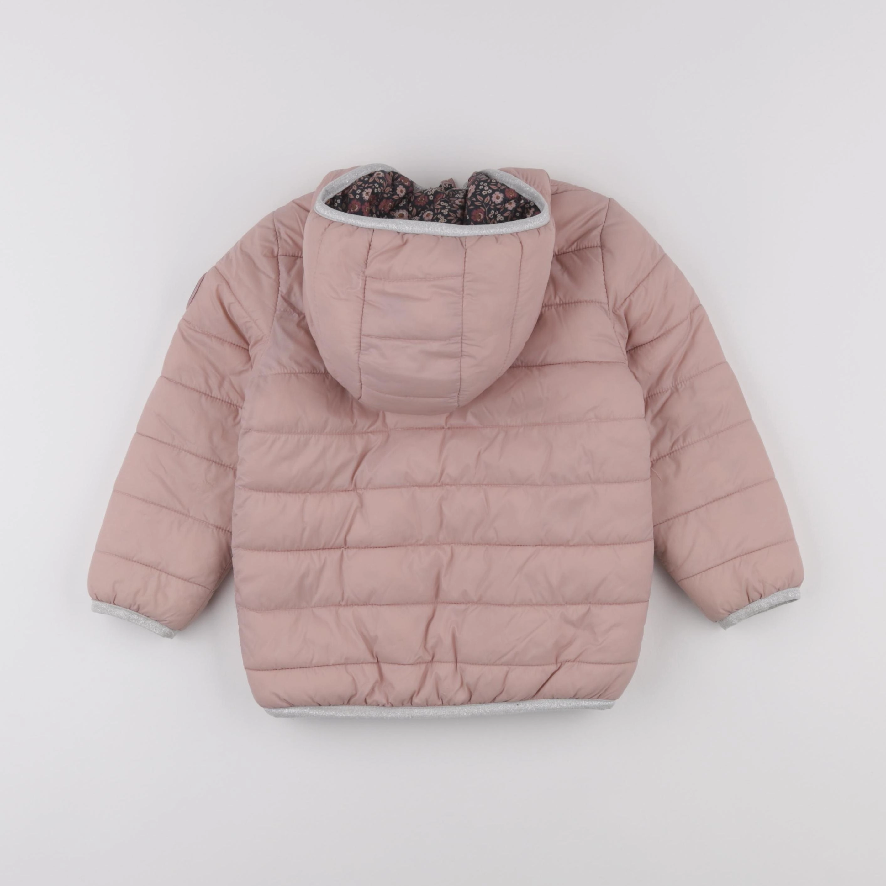 Vertbaudet - doudoune réversible rose - 5 ans
