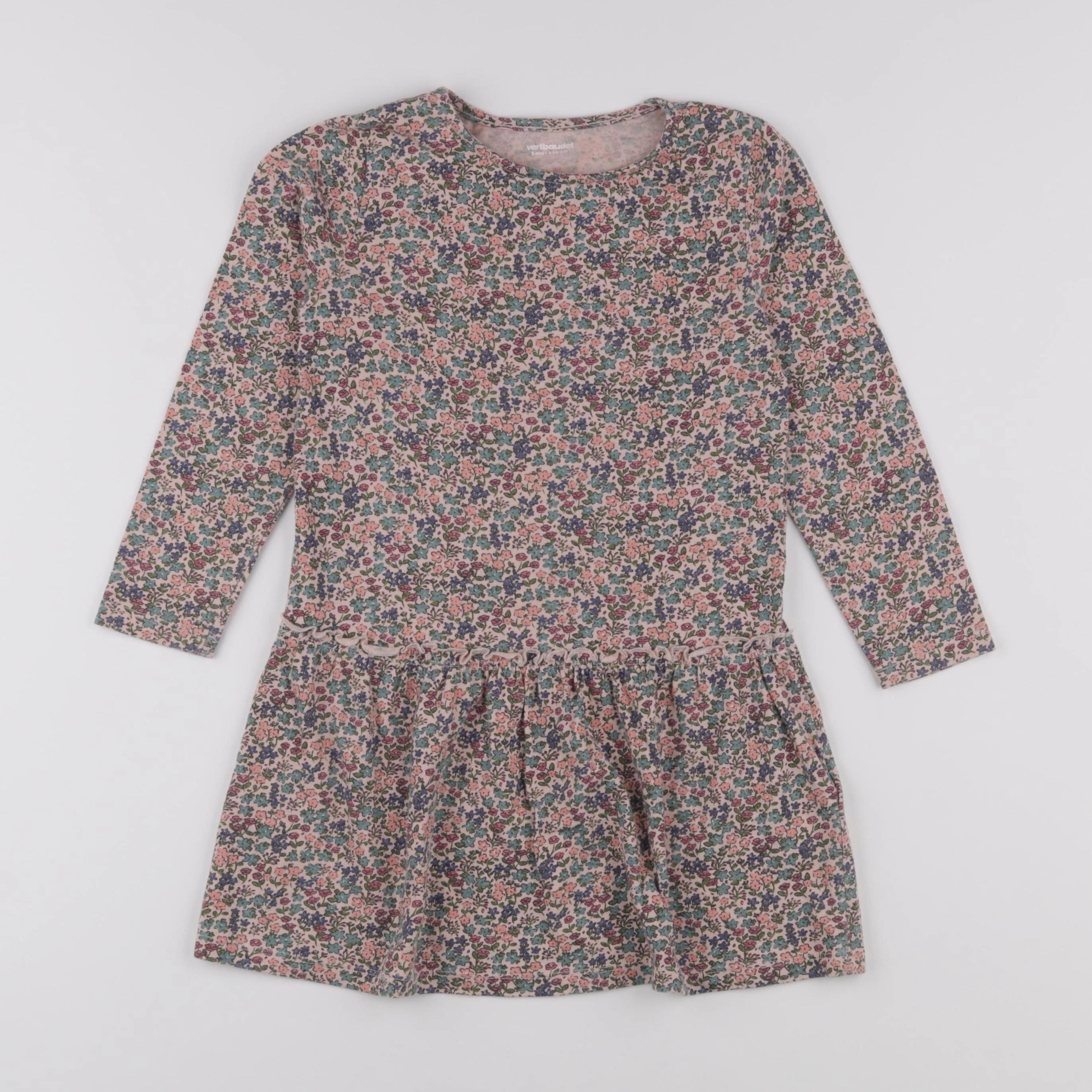 Vertbaudet - robe multicolore - 5 ans